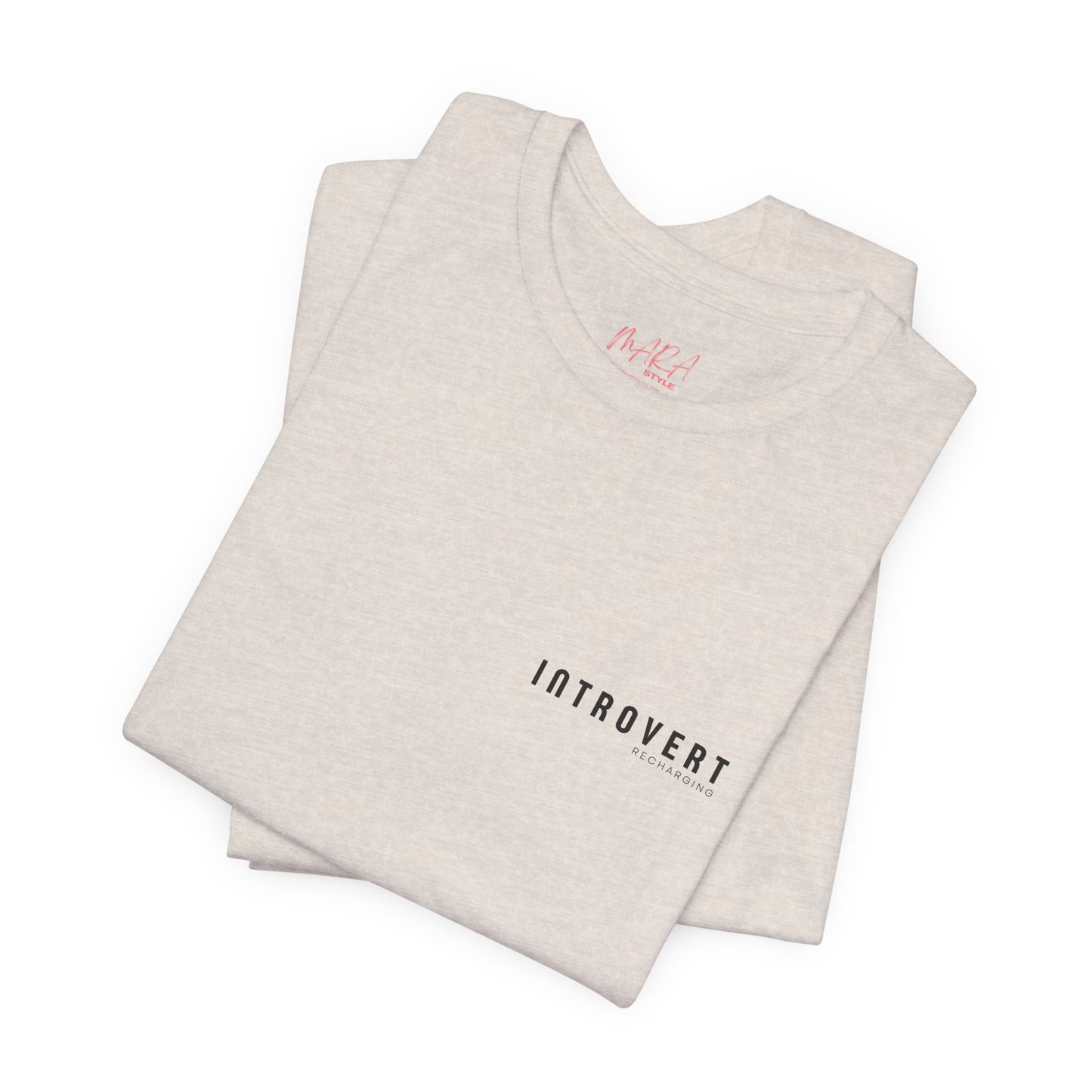 Introvert Recharging Tee, Grey
