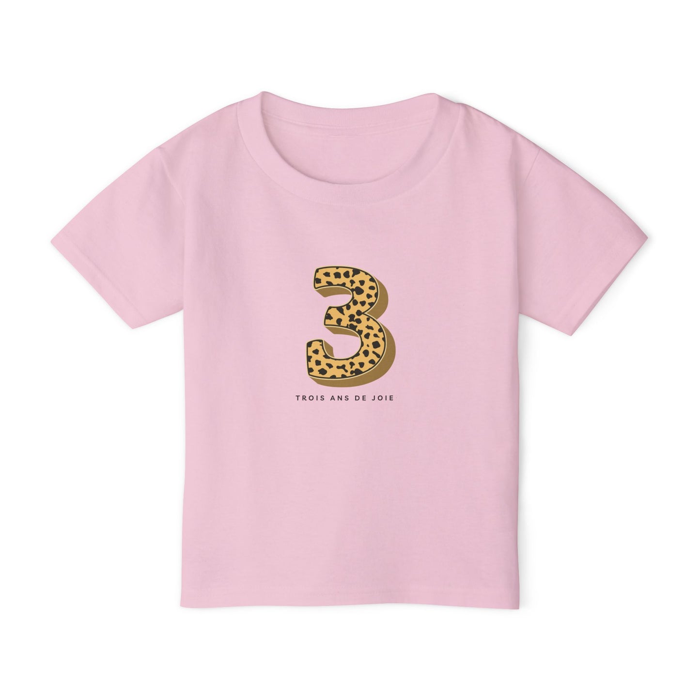 3rd Birthday Shirt Toddler T-Shirt, Animal Print