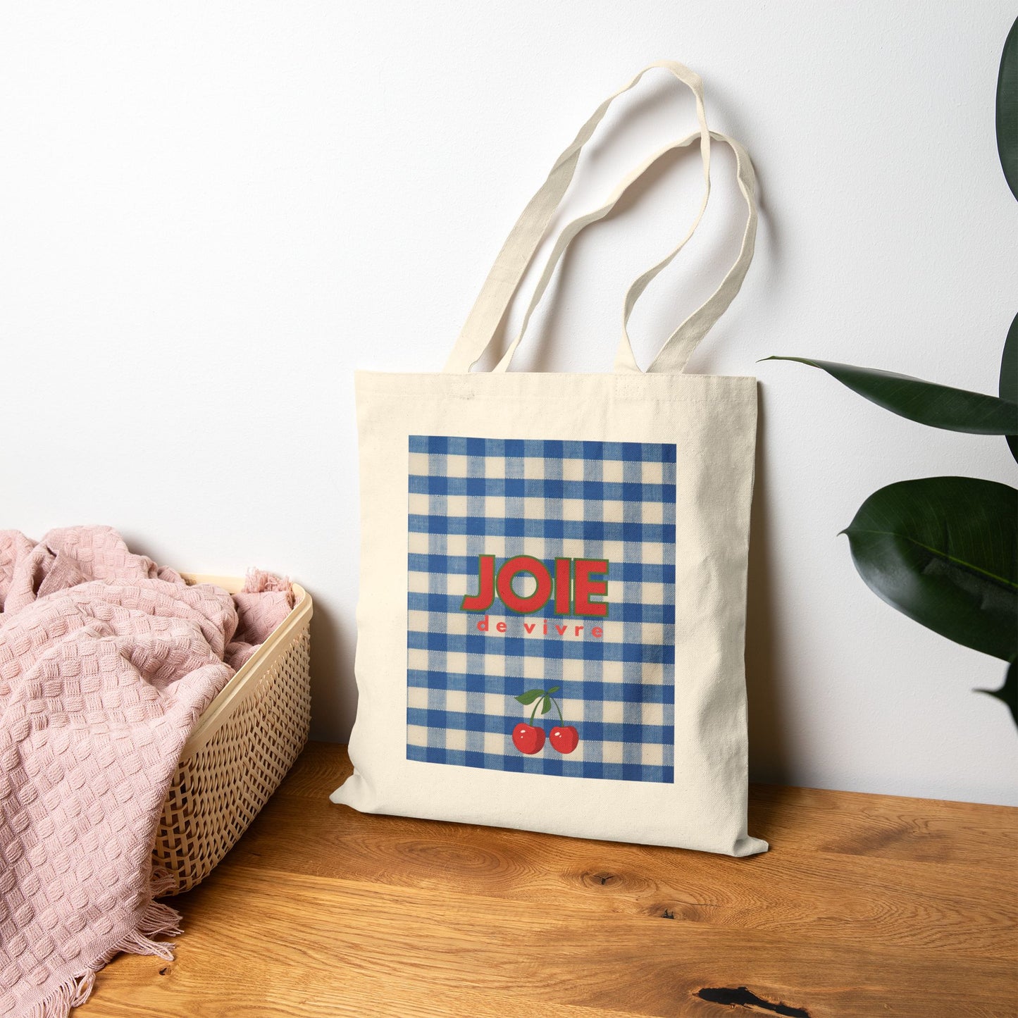 Preppy Blue Gingham Canvas - JOIE de vivre