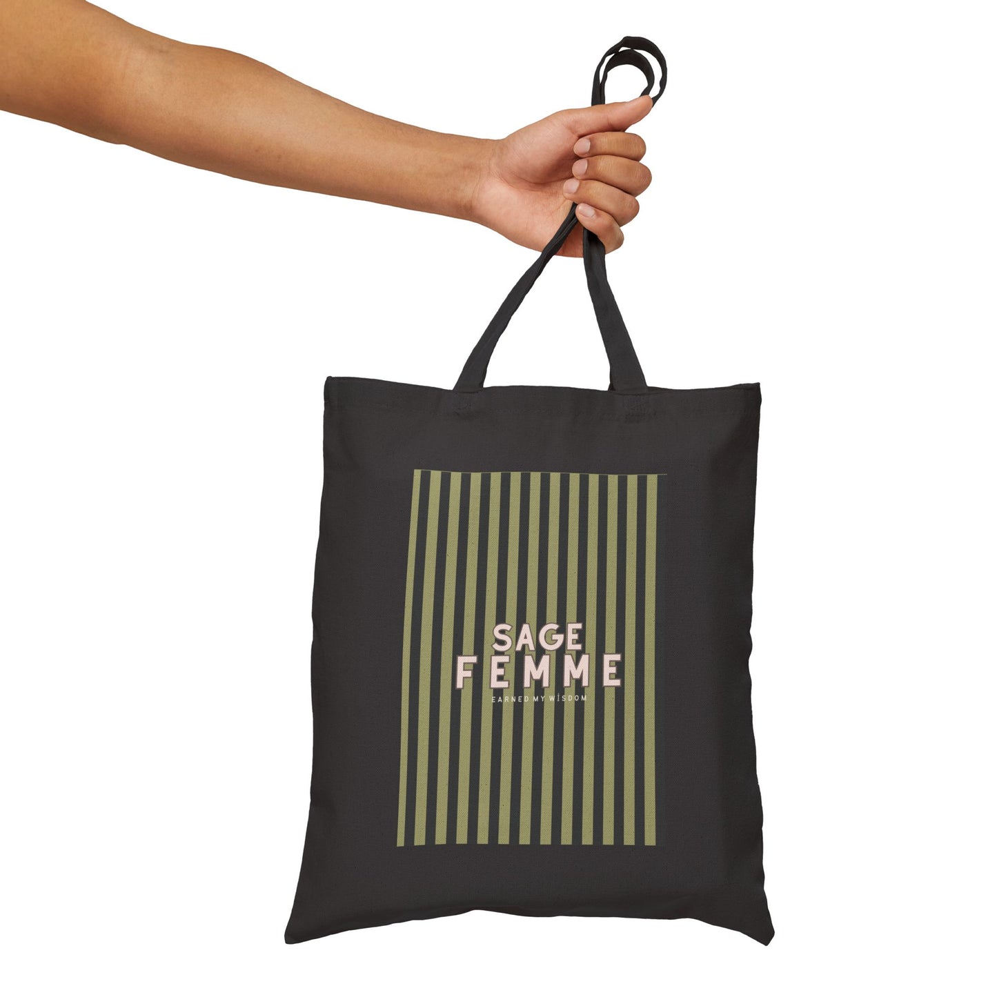 Sage Femme -Wise Women Stylish Tote, Black and Natural