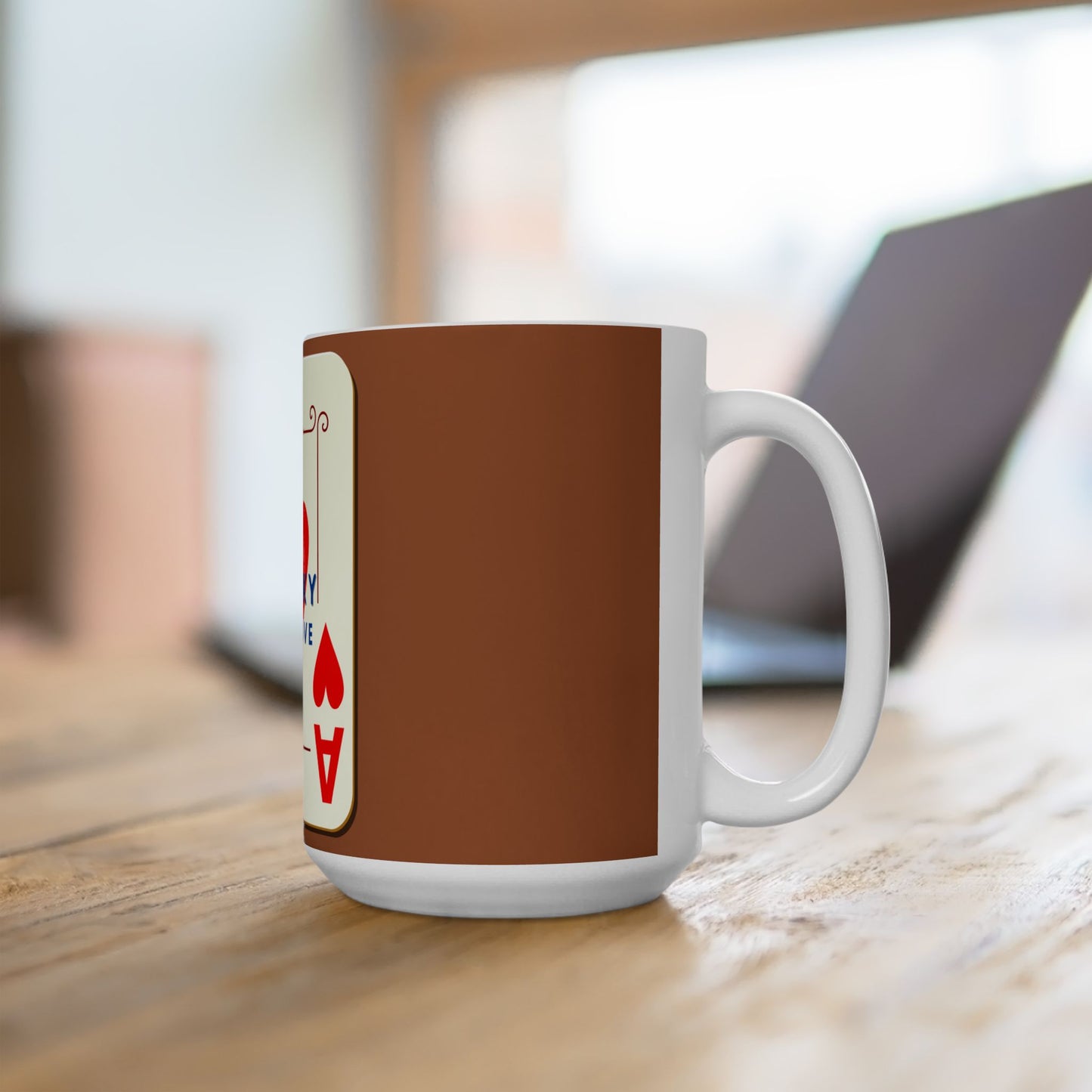 Lucky in Love Coffee Mug, Ace of Hearts
