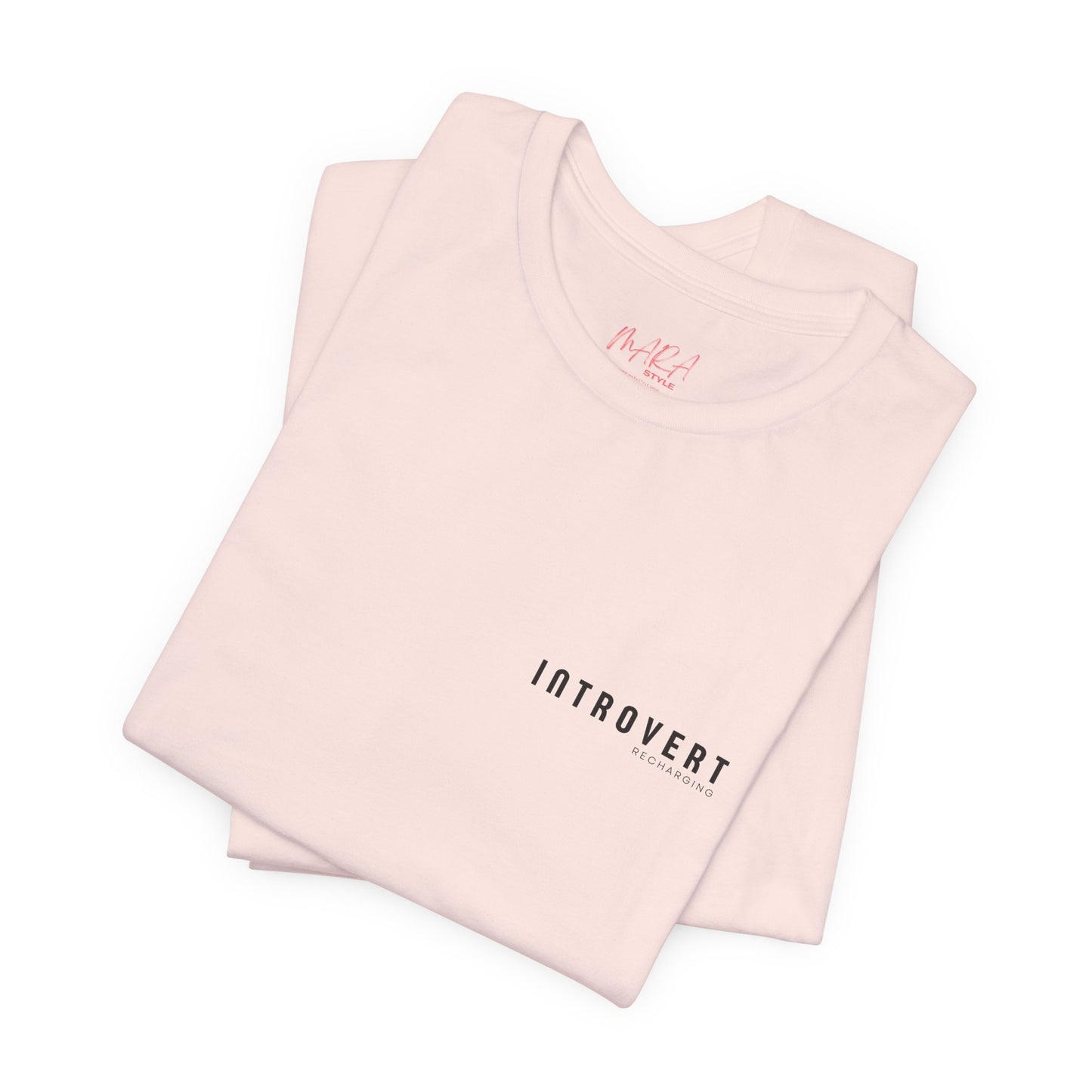 Introvert Recharging Tee, Pink