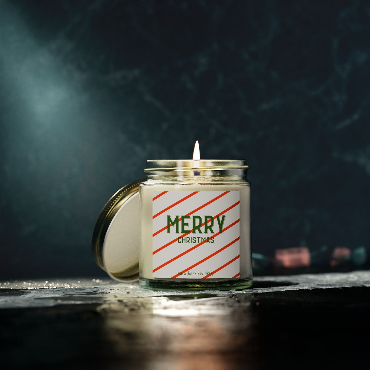 Preppy Christmas Scented Candles, Holiday Candle Set