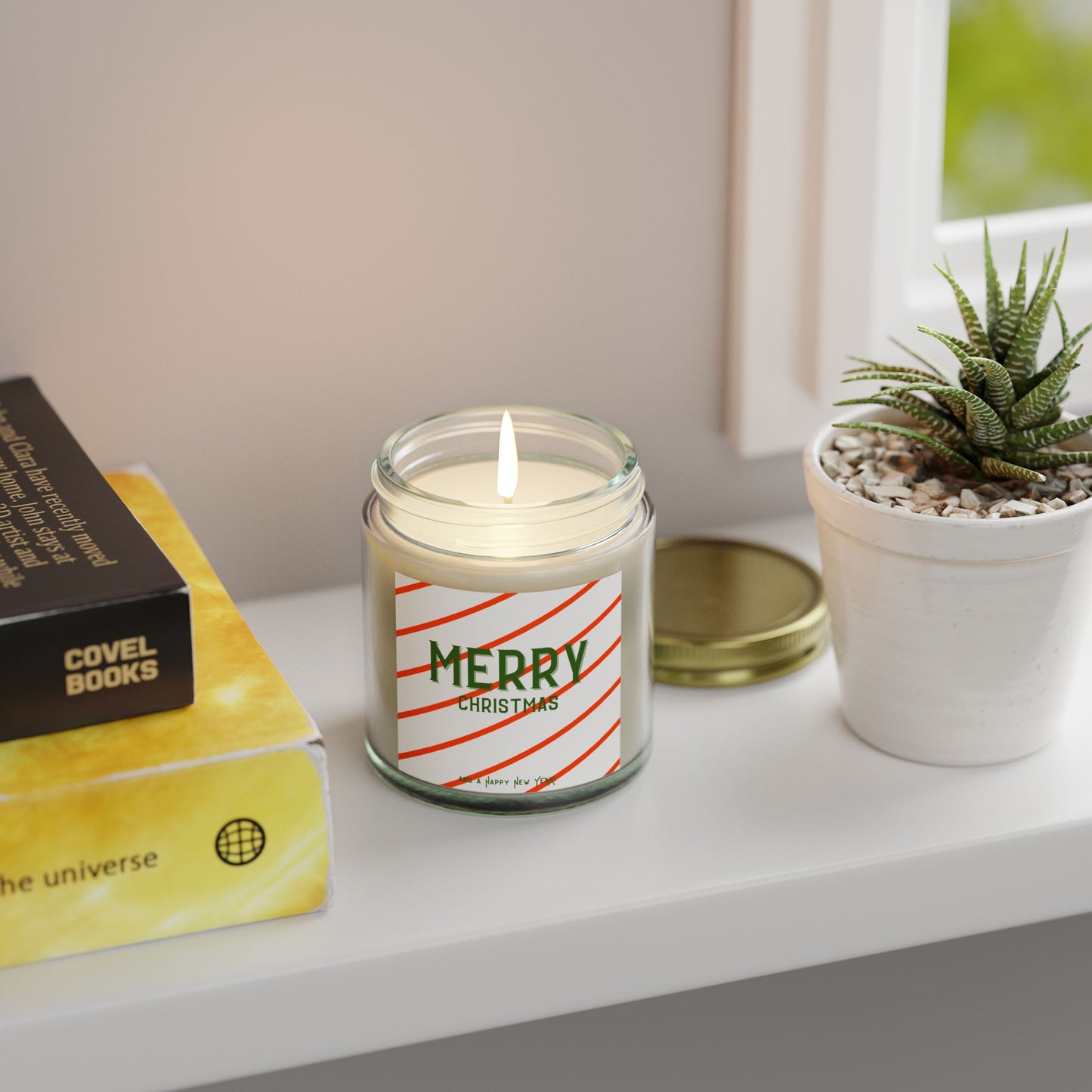 Preppy Christmas Scented Candles, Holiday Candle Set