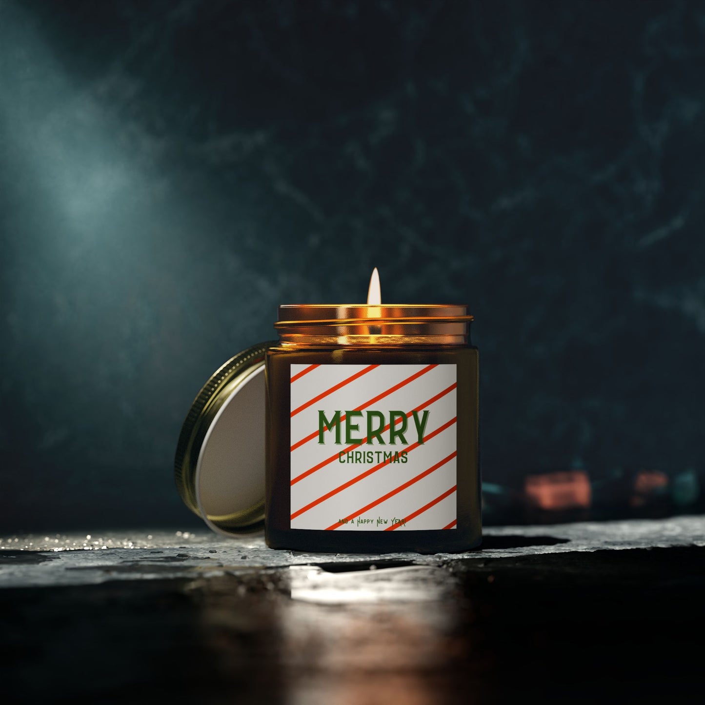 Preppy Christmas Scented Candles, Holiday Candle Set