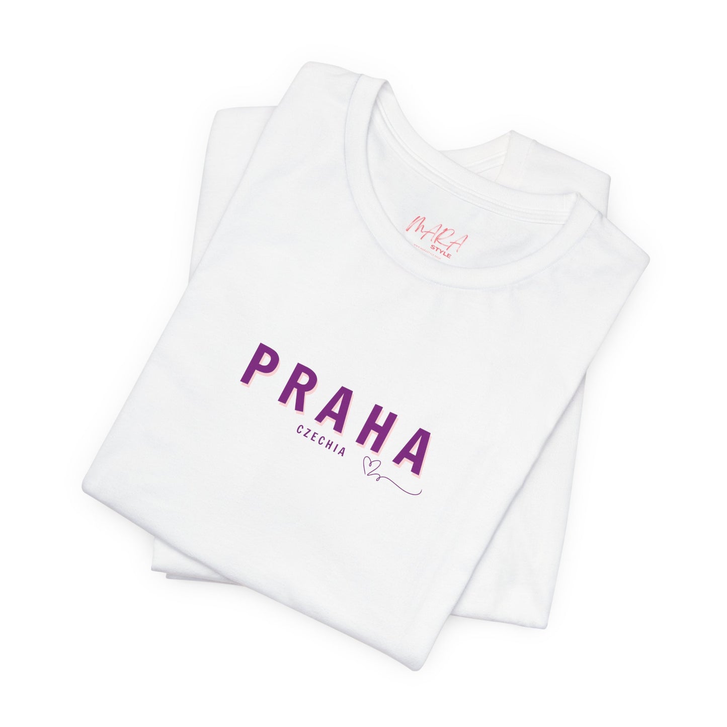 PRAHA, Czechia Minimalist Tshirt, Global Nomads Edition