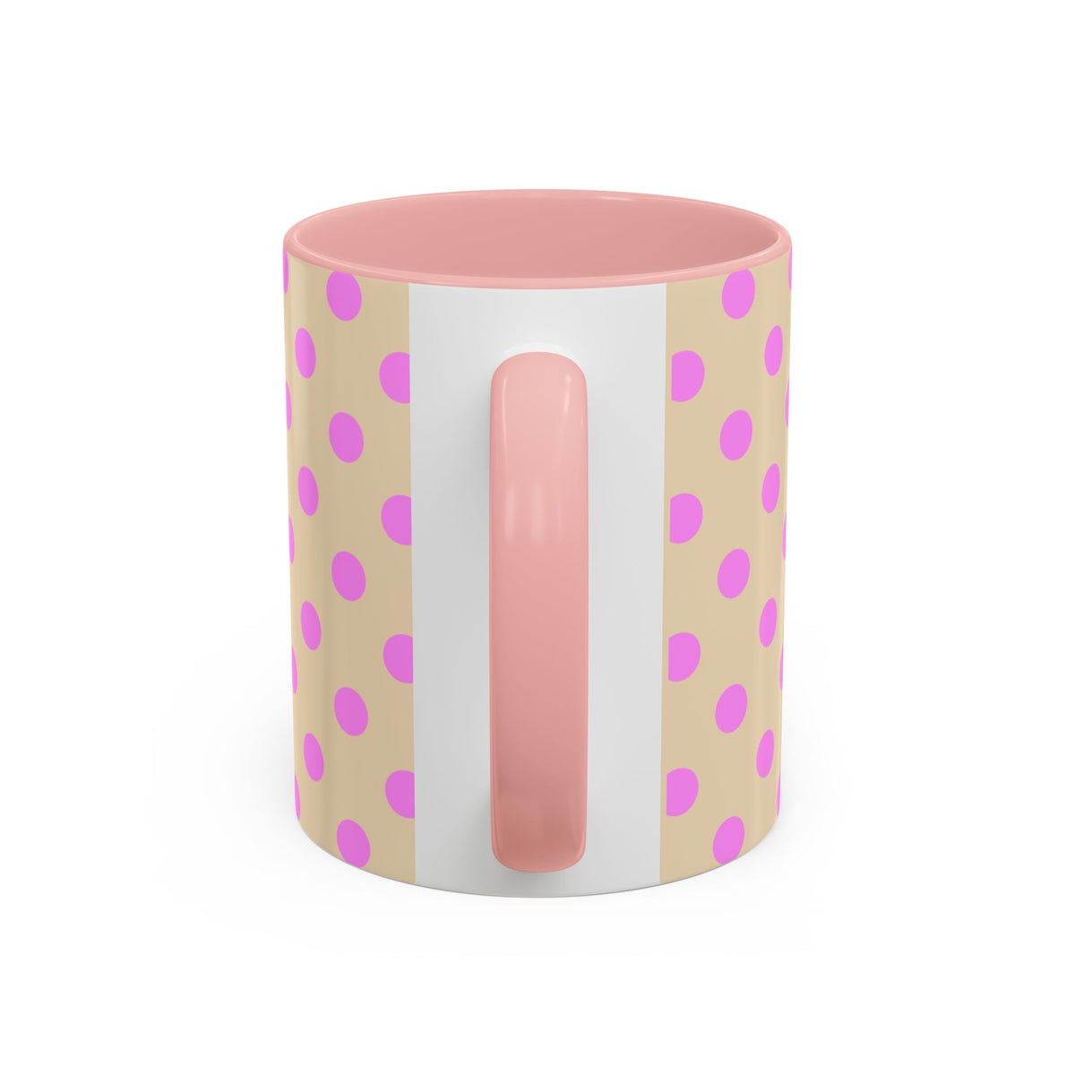 Laissez-Faire Household PINK Polka Dot Coffee Mug — Family Humor Ceramic Mug