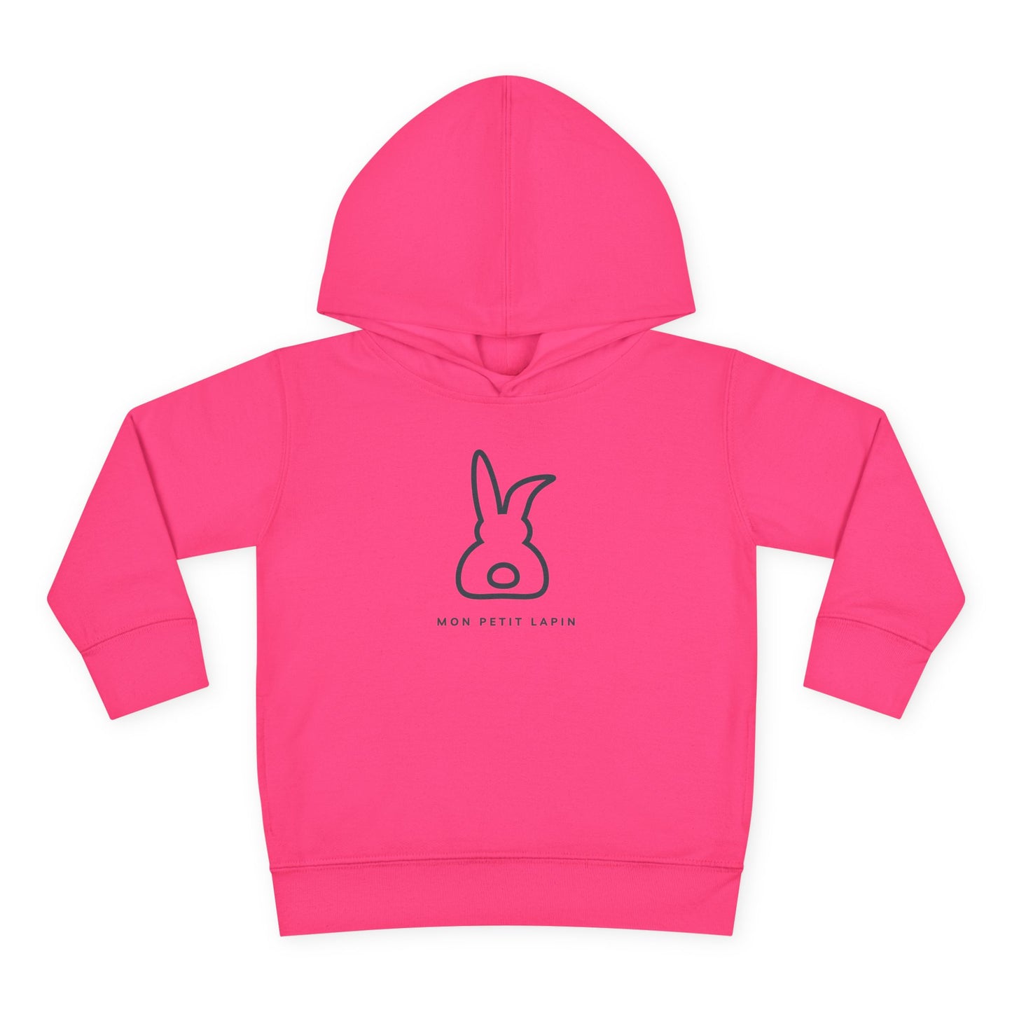 Mon Petit Lapin - Cute Toddler Fleece Hoodie Pullover