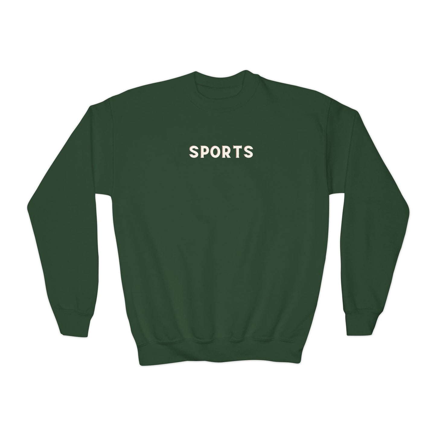 Youth SPORTS Crewneck Sweatshirt - Stylish School Activities Pullover