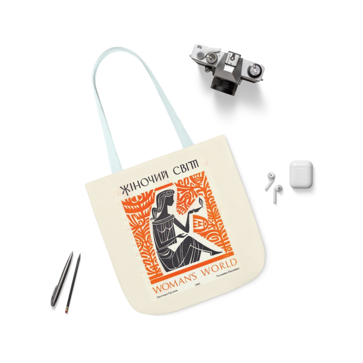 Ukrainian Vintage "Women's World" Tote Bag