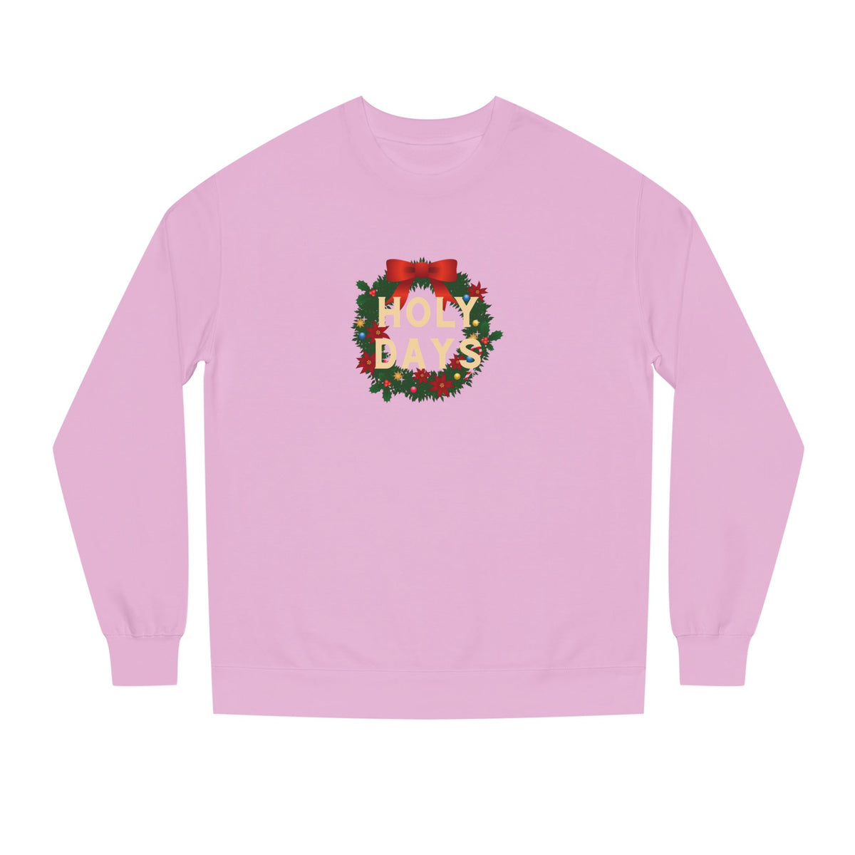 Holy Days Wreath Sweatshirt | Preppy Holiday Jumper