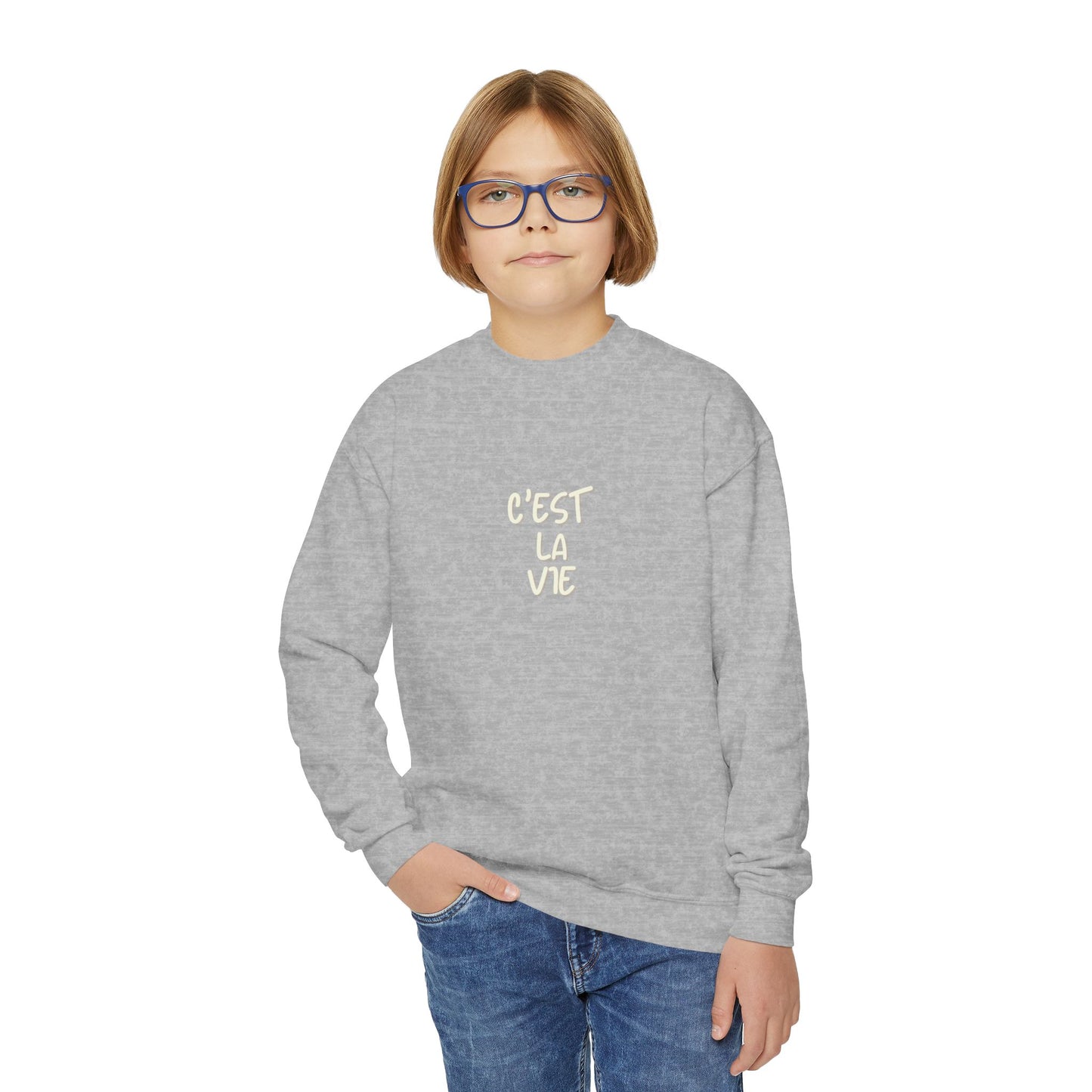 C'est La Vie Youth Crewneck Sweatshirt