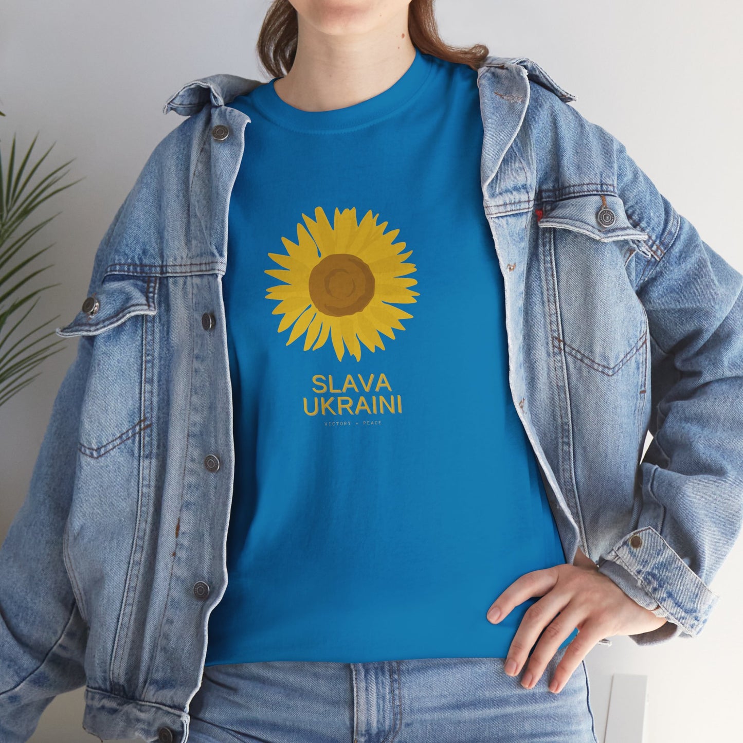 Sunflower Ukraine Tee, Slava Ukraini