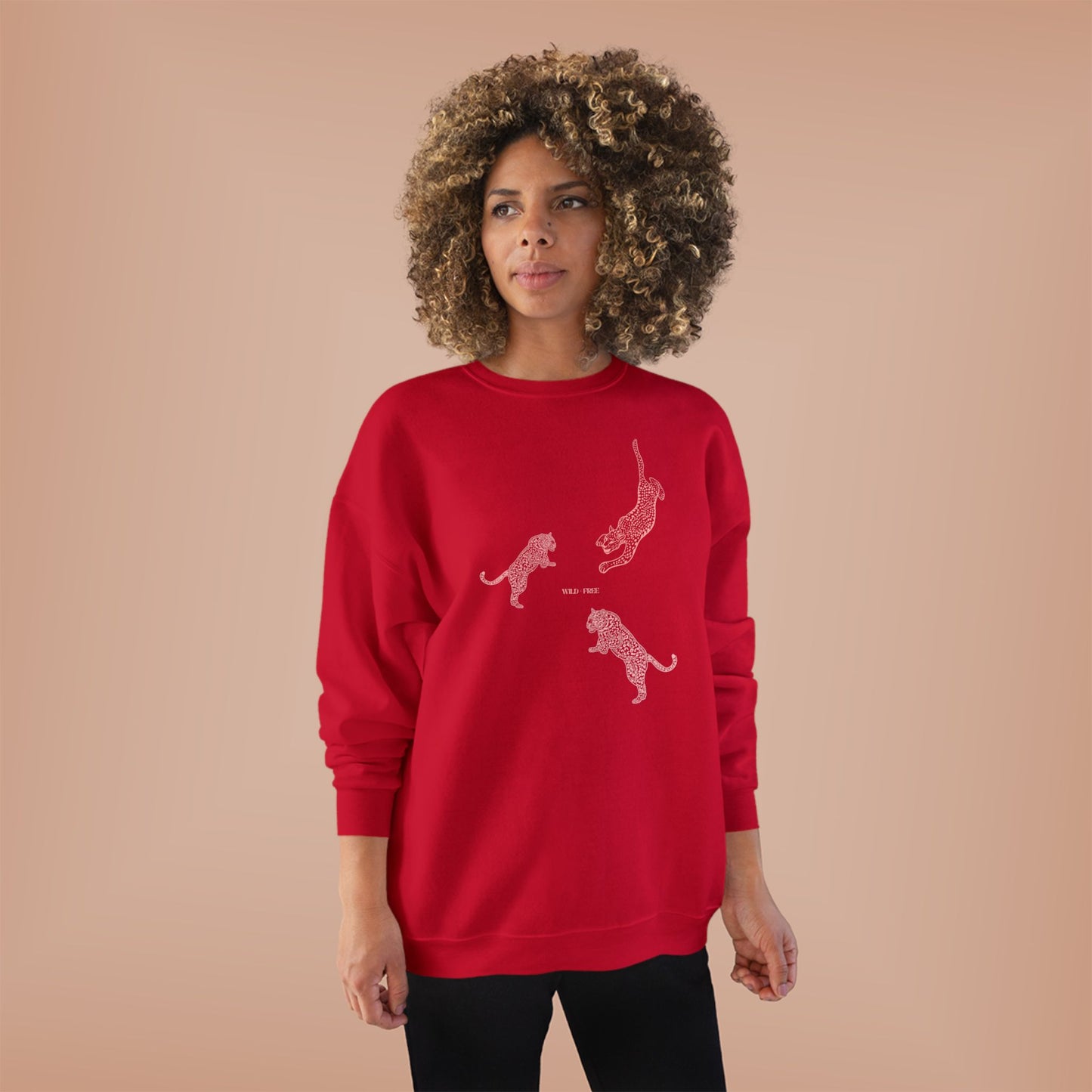 Bold CHEETAH Crewneck Sweatshirt, Wild + Free Women