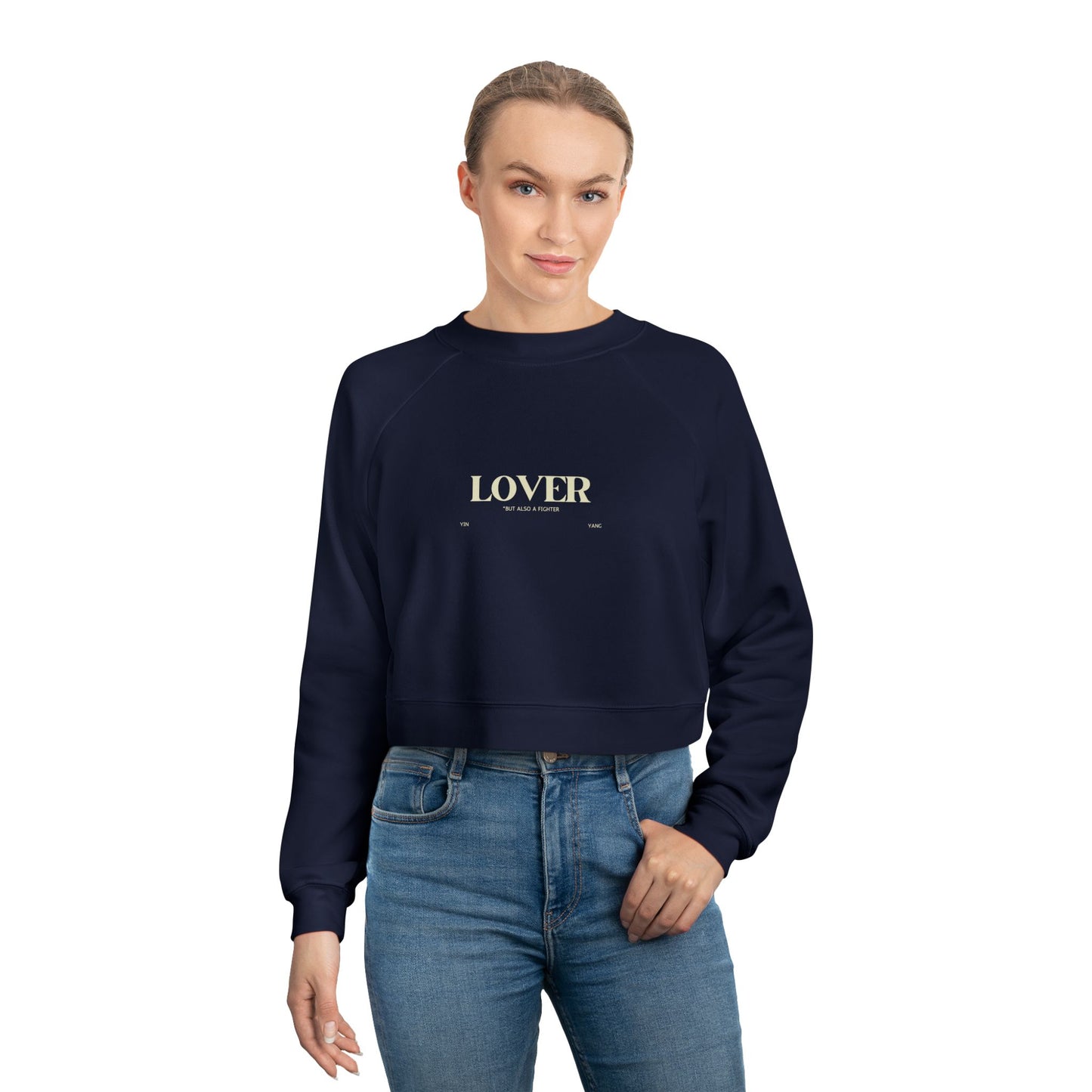 Yin/Yang Lover- Fighter Crop Sweatshirt
