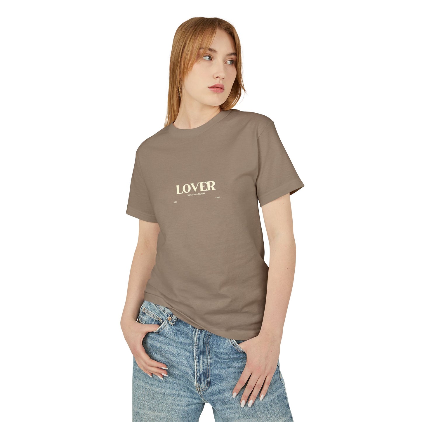 Yin/Yang Lover-Fighter Tee, Vintage Colors