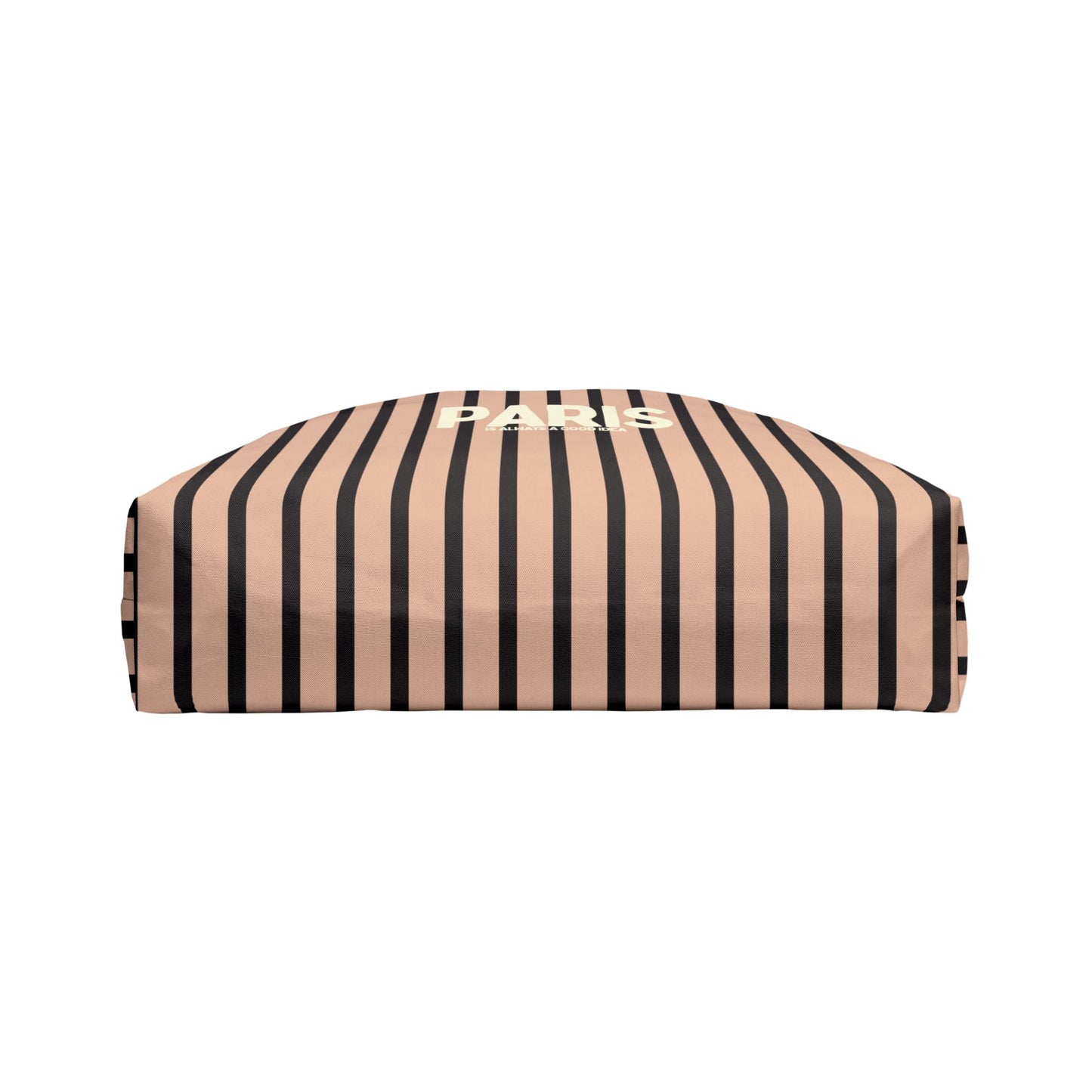 Parisian Weekender Tote Bag, BLACK and TAN
