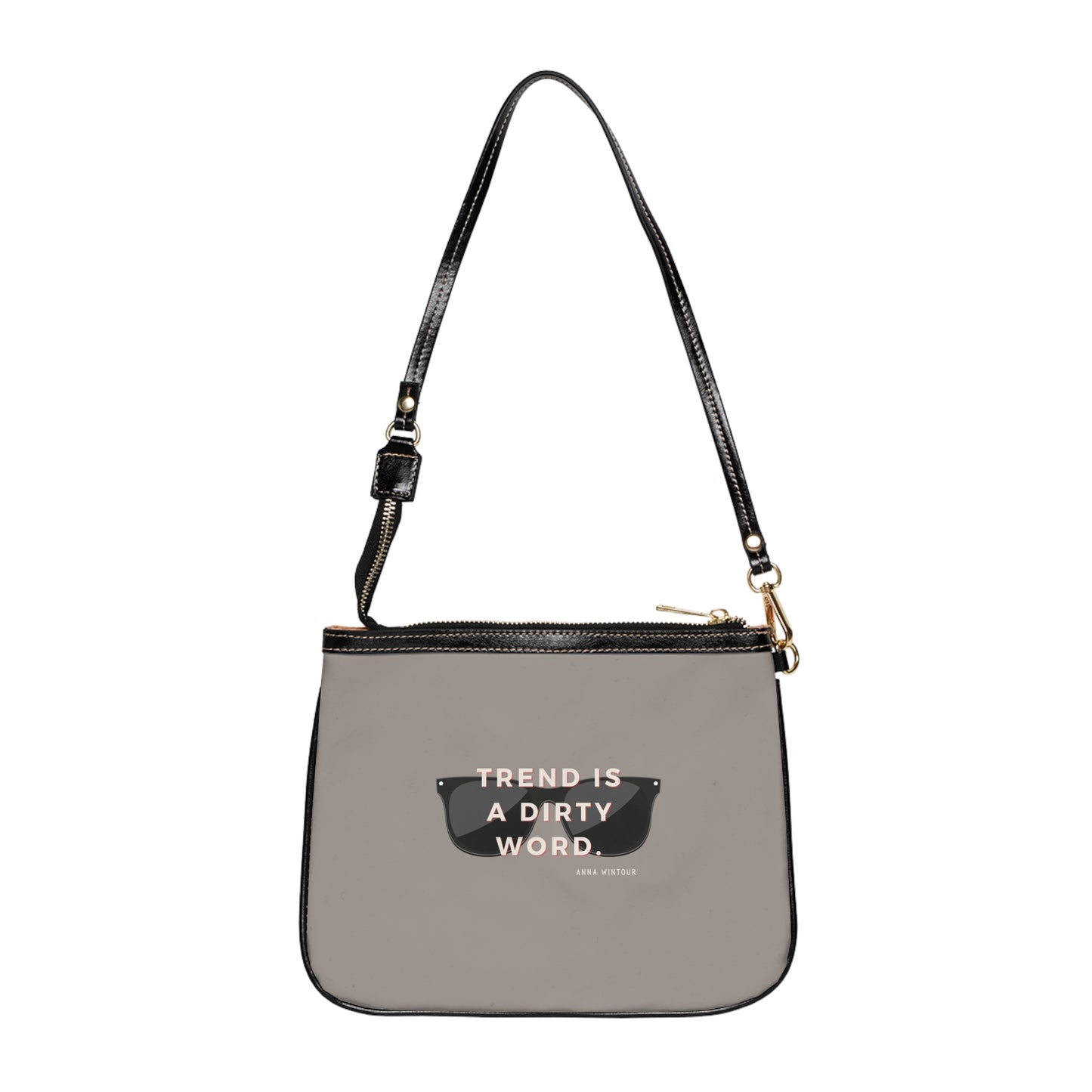 Grey Shoulder Bag, Anna Wintour Fashion Quote