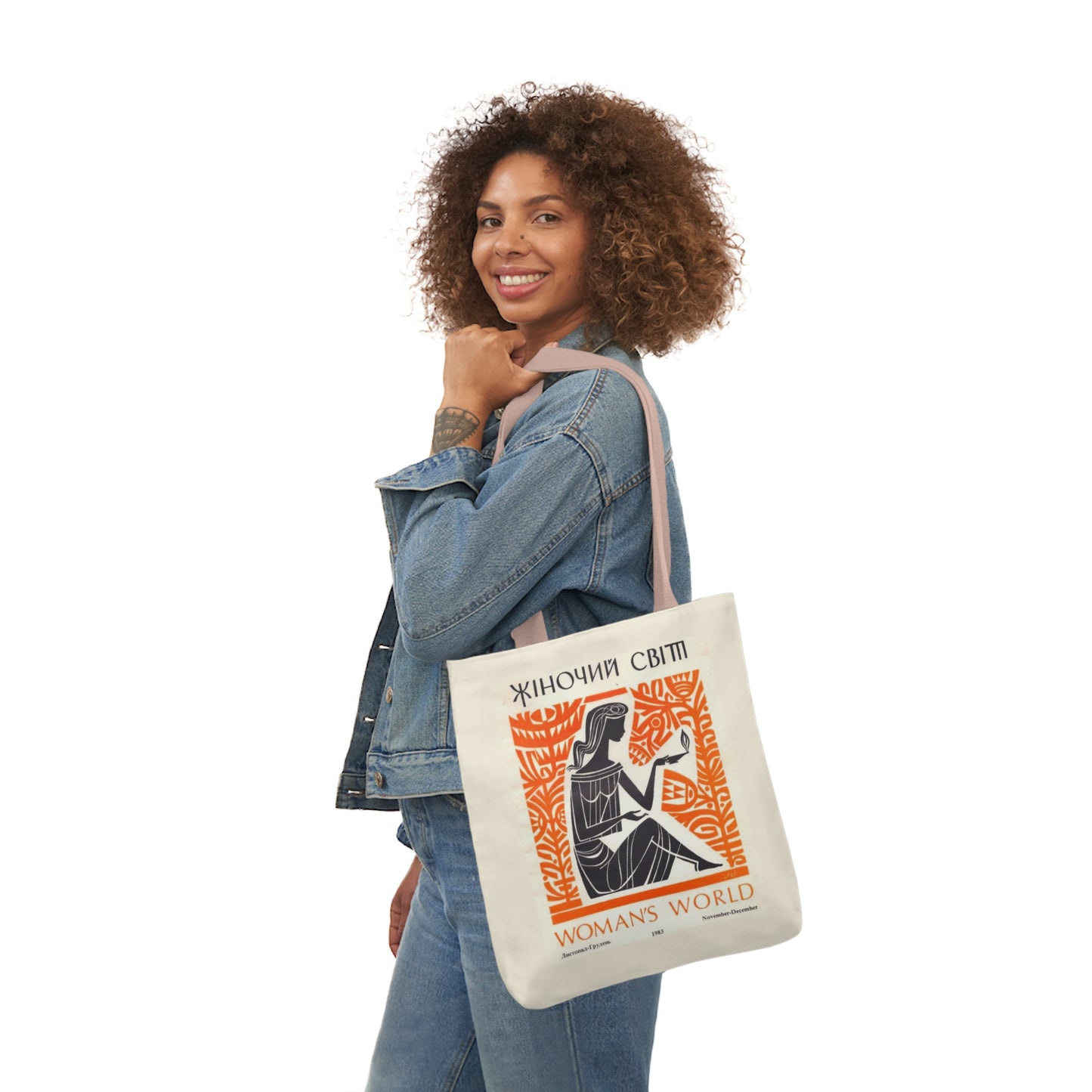 Ukrainian Vintage "Women's World" Tote Bag