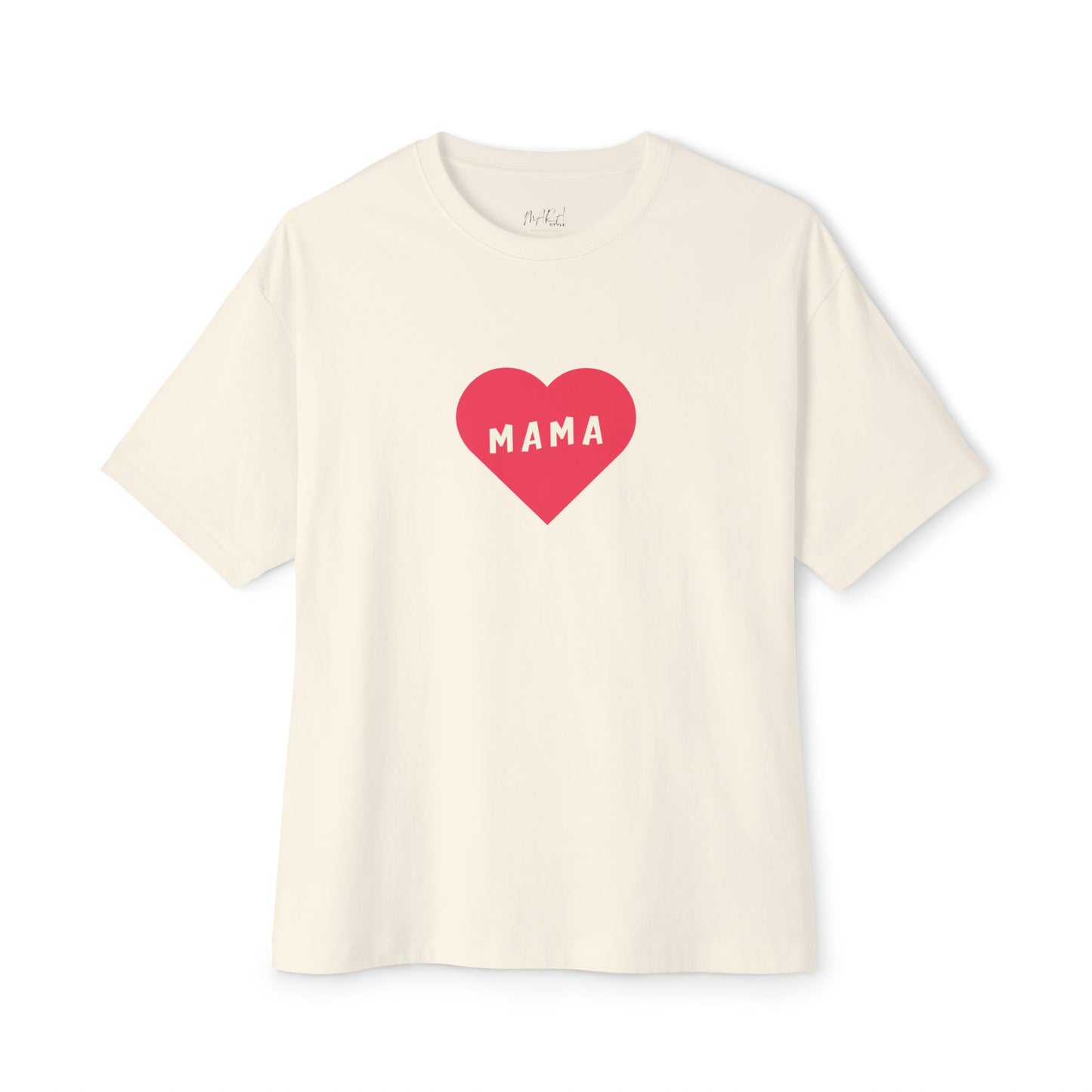 MAMA Heart Oversized Tee — Mother's Day Shirt