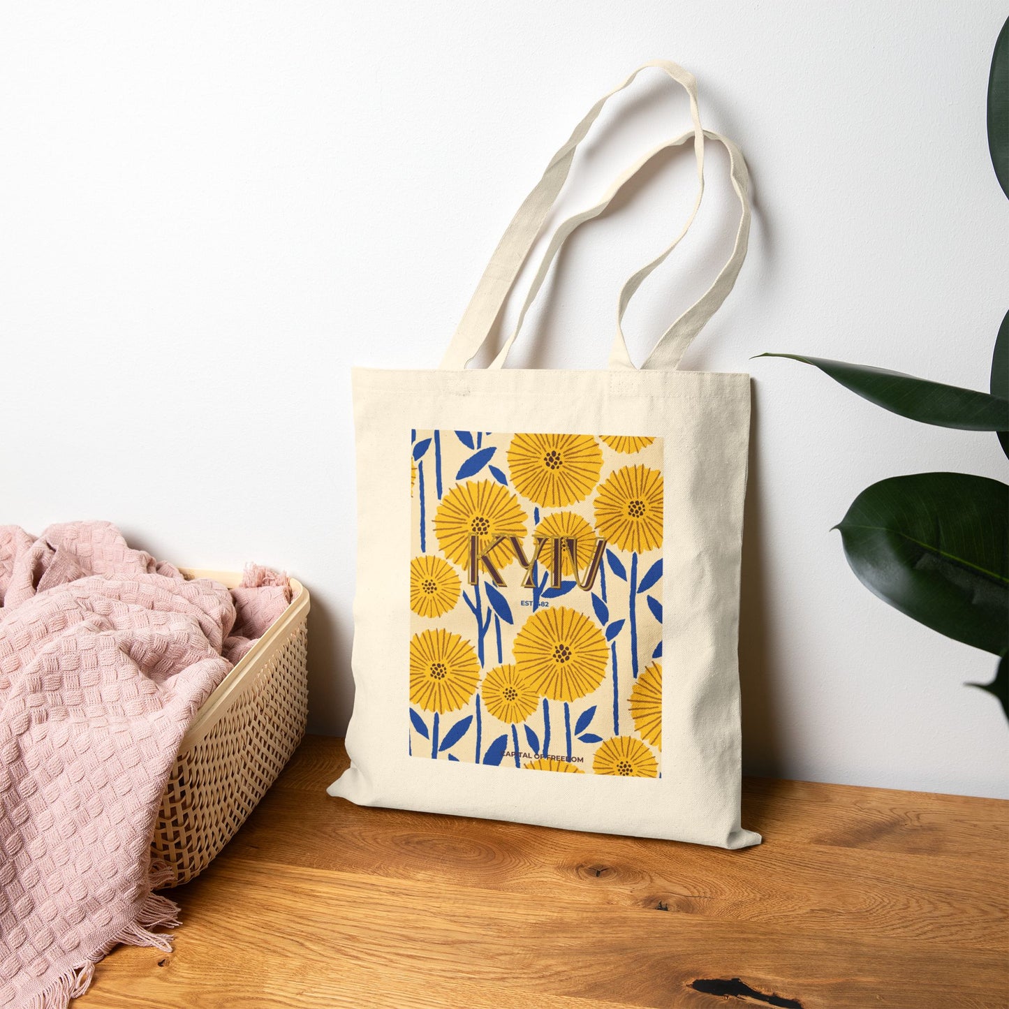 KYIV Sunflower Canvas Tote