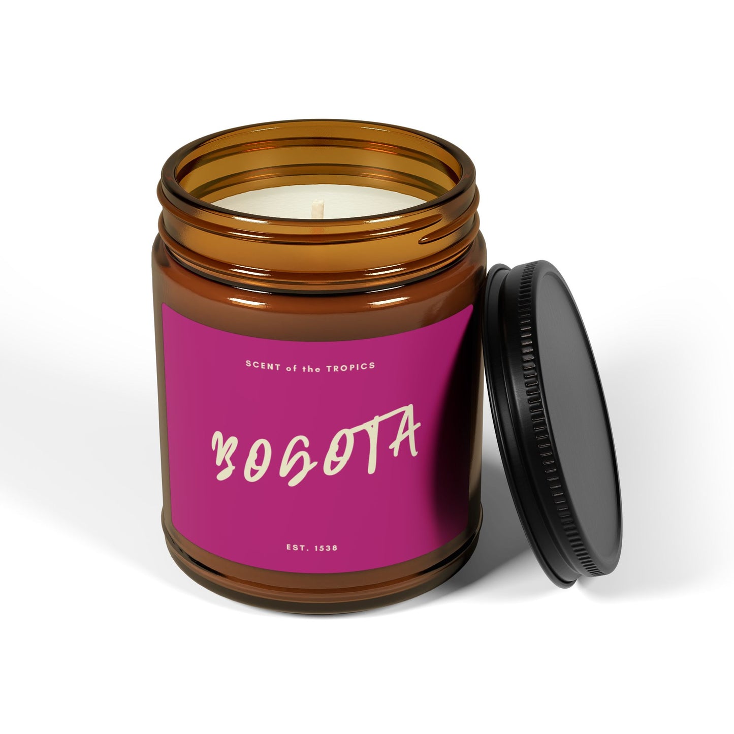 BOGOTA Tropical Candle in Amber Glass