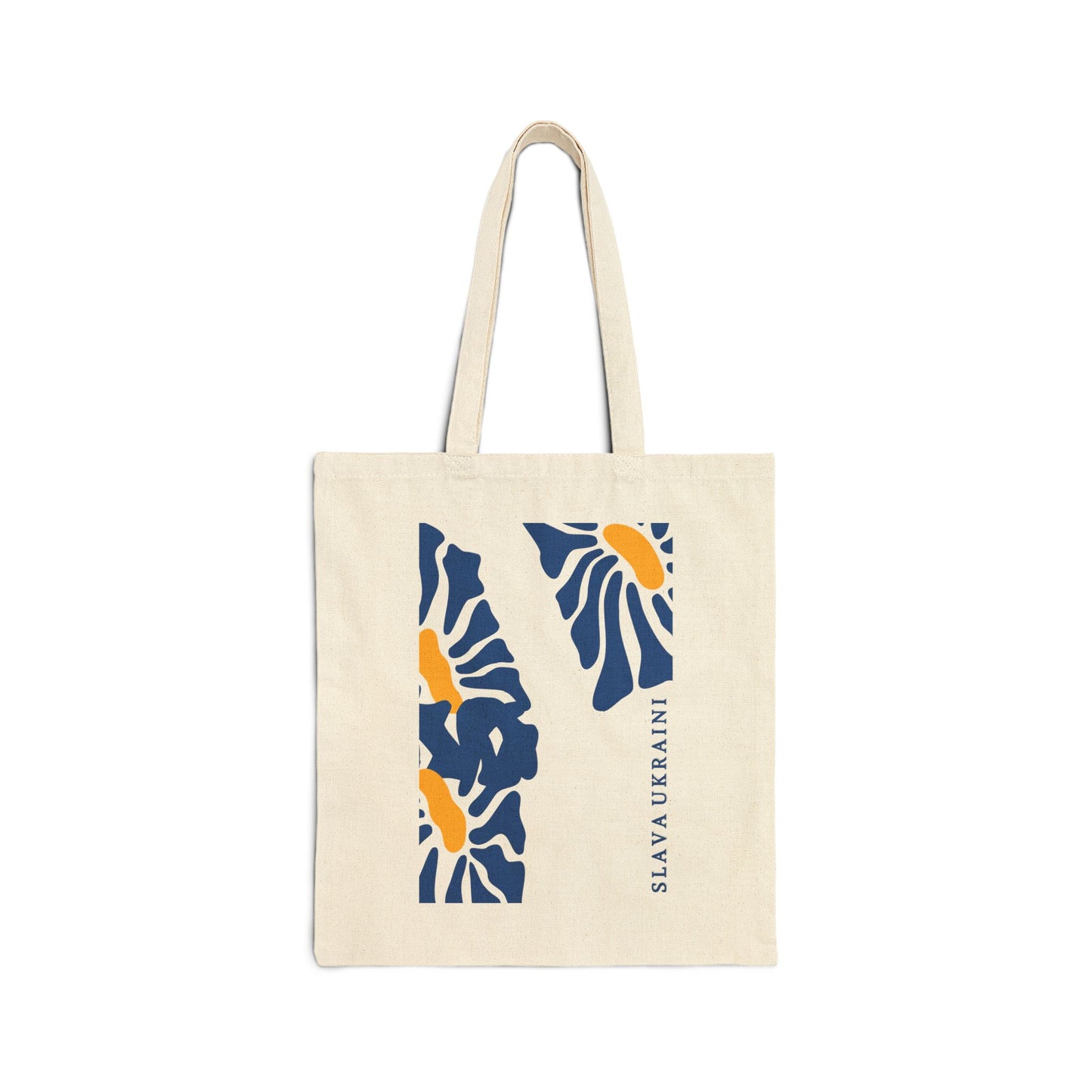 SLAVA UKRAINI Sunflower Cotton Canvas Tote