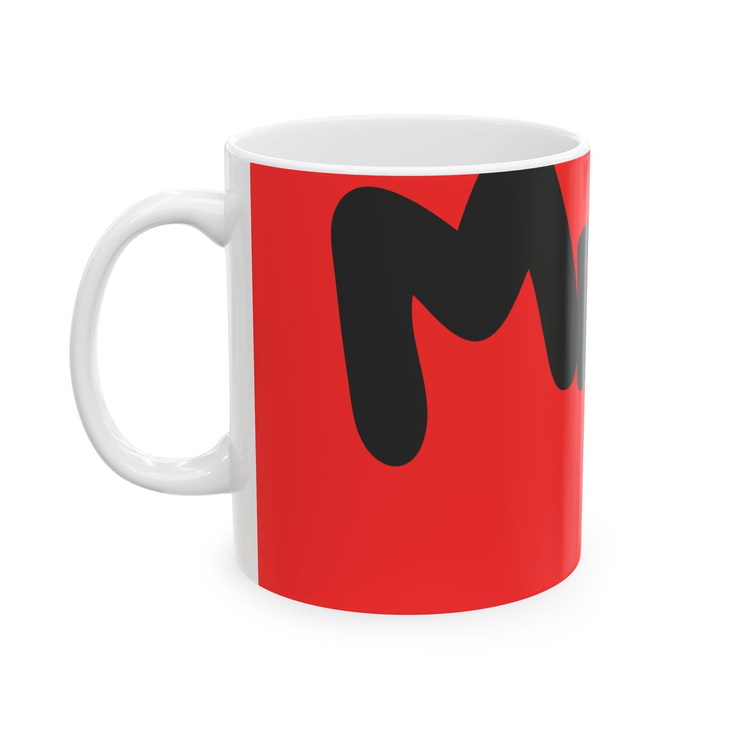 Cool Merry Christmas Ceramic Mug, RED