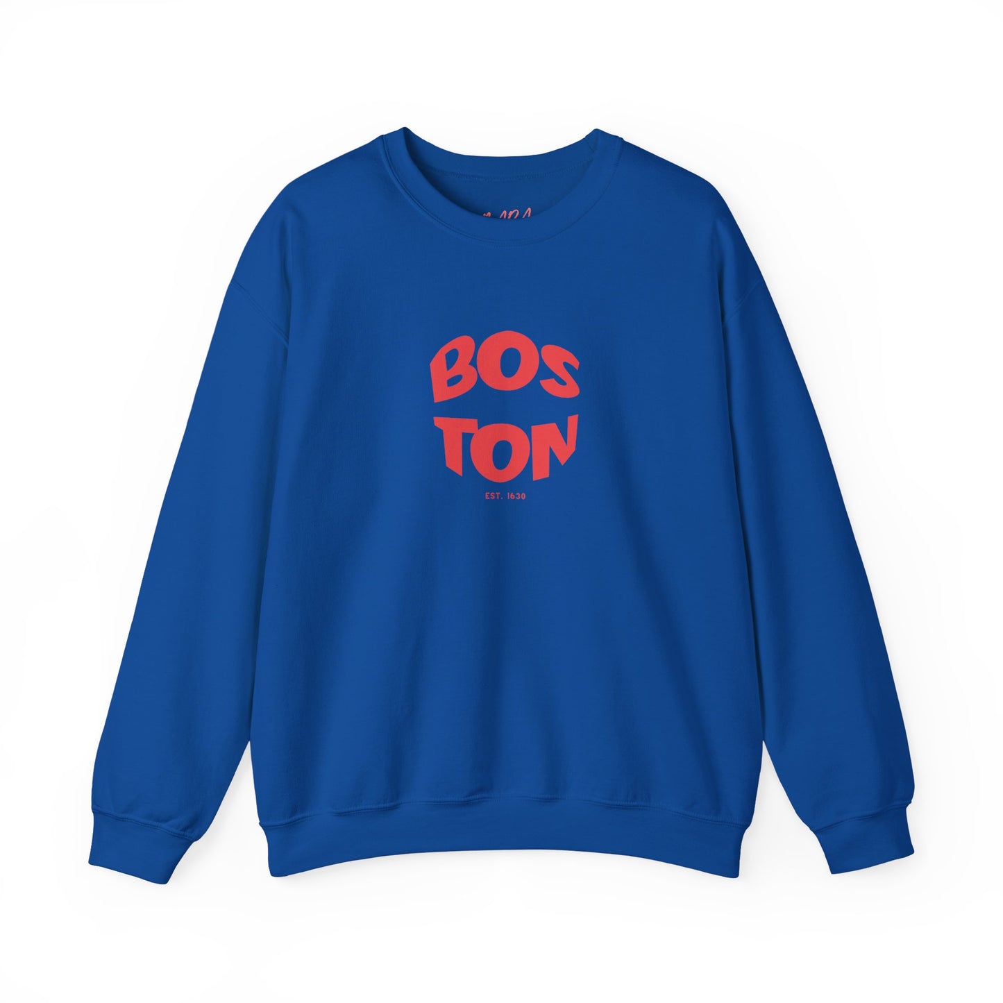 Boston Crewneck Sweatshirt, Royal Blue