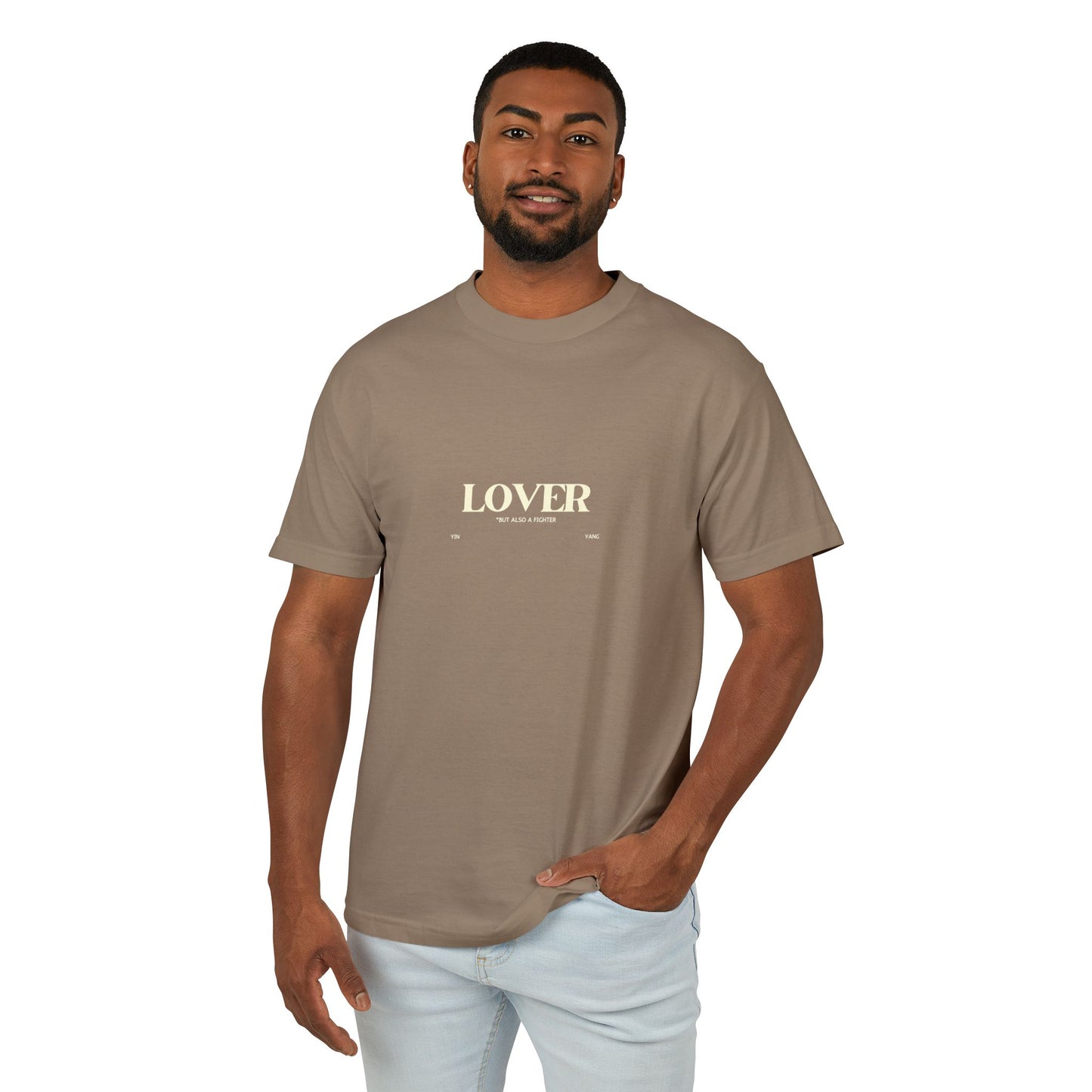 Yin/Yang Lover-Fighter Tee, Vintage Colors
