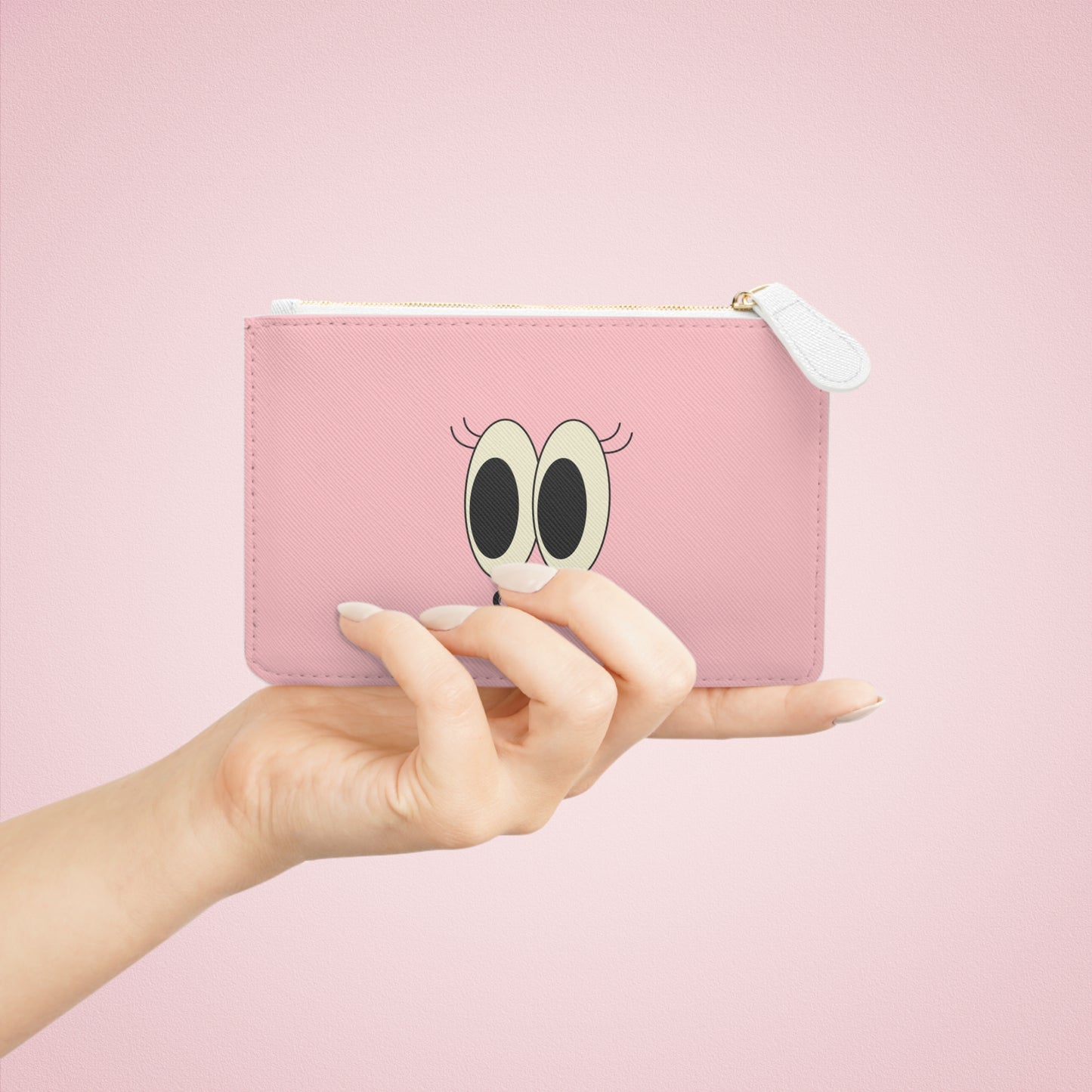 Flirty Eyes Ciao Mini Clutch Bag, Ballet Slipper Pink