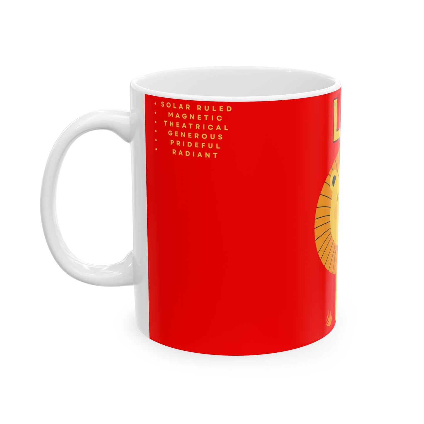 Astrological Wheel LEO Mug, Whimsical design