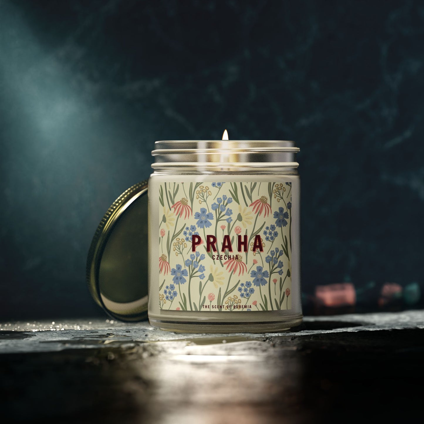 The Scent of Bohemia, PRAHA Scented Candle, Midnight Blackberry
