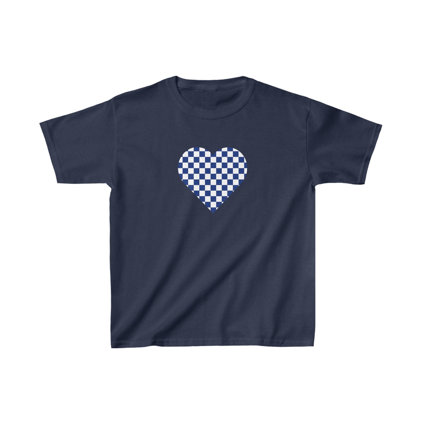 Checkerboard Heart Kids Tee | Preppy Kids