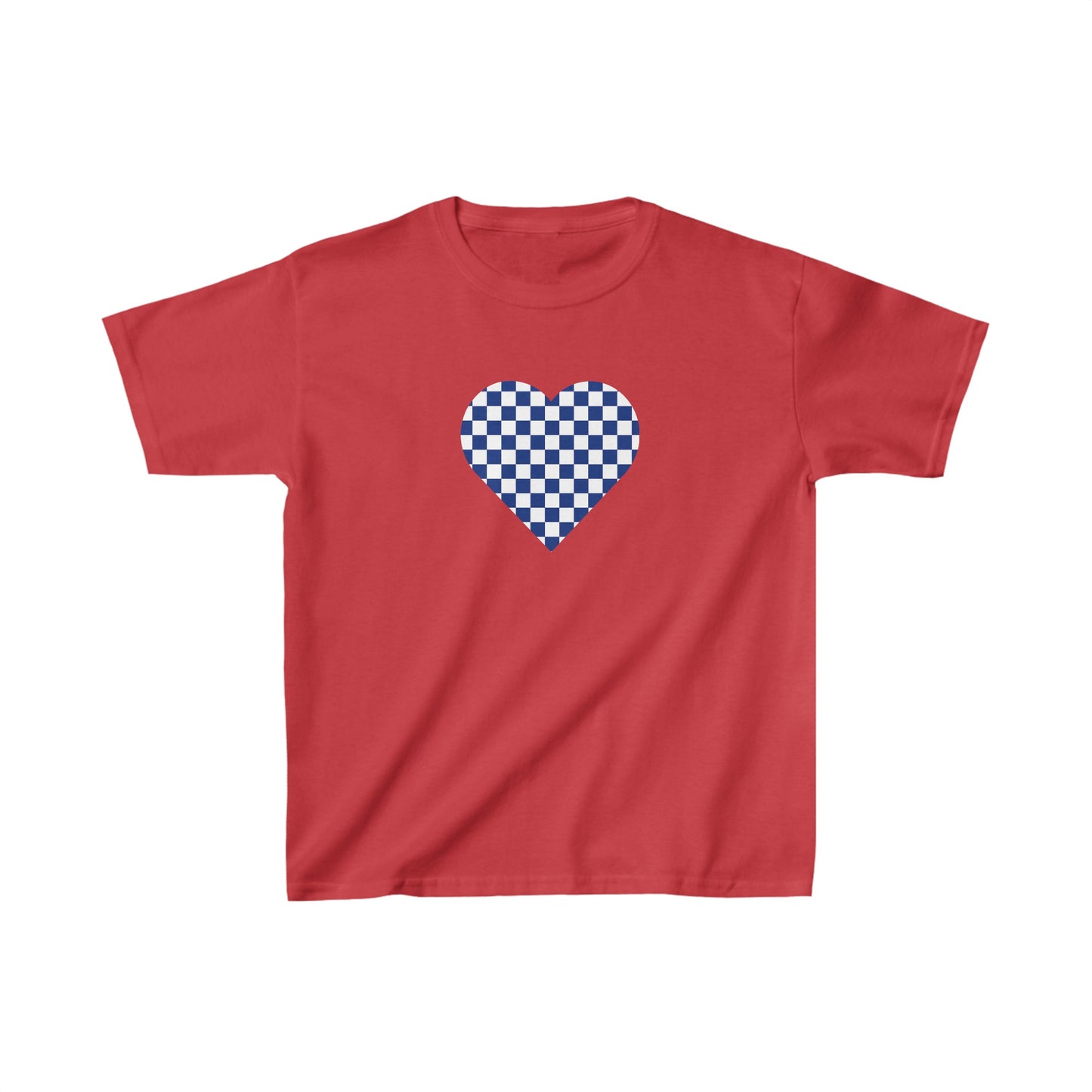 Checkerboard Heart Kids Tee | Preppy Kids