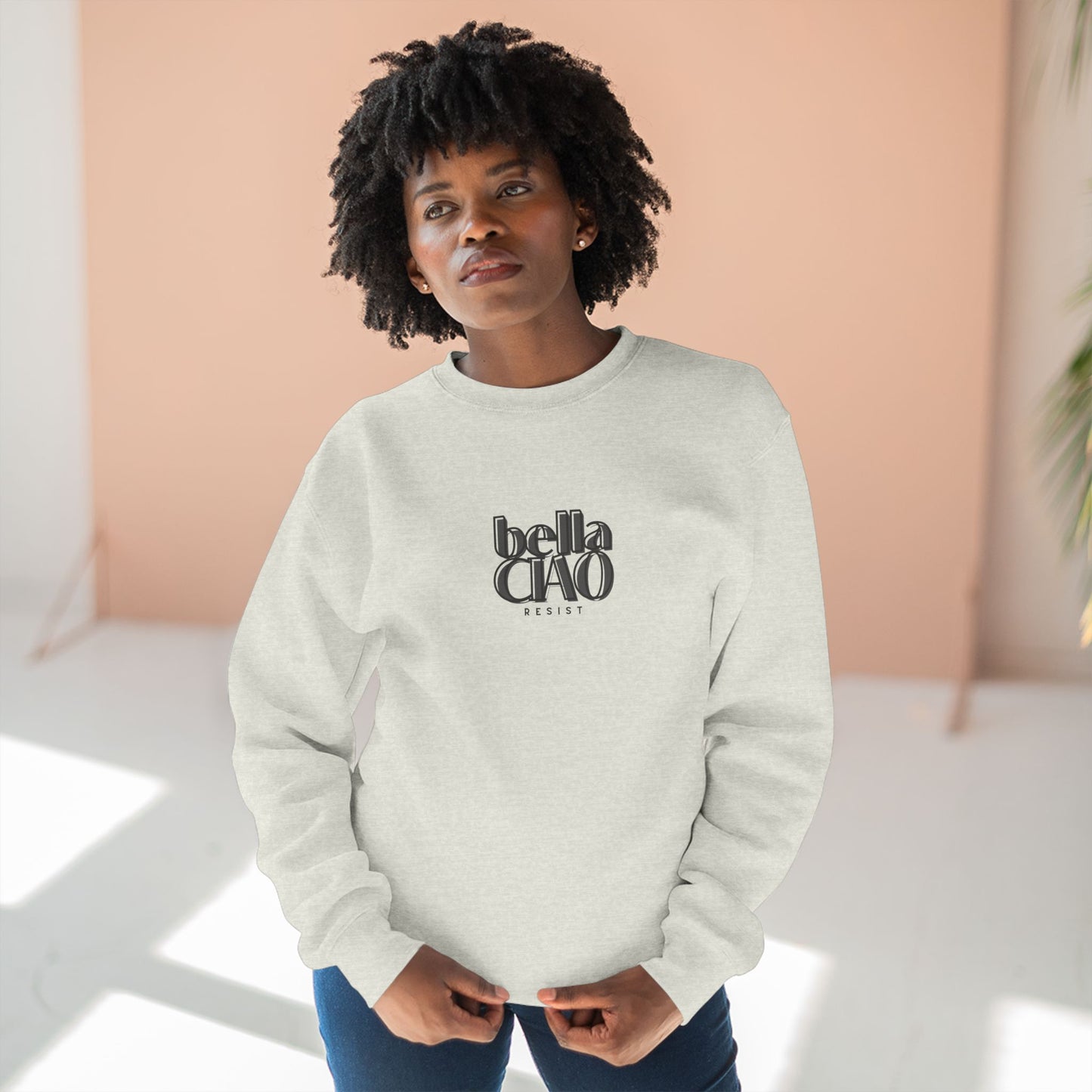 Crewneck Sweatshirt BELLA CIAO Antifascist mantra