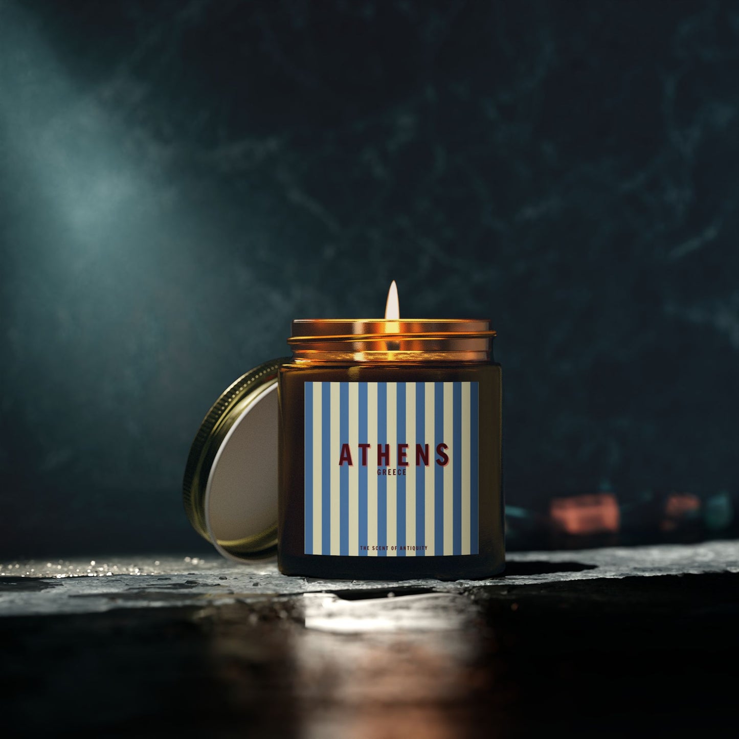 ATHENS, The Scent of Antiquity Scented Candle, Lavender Bergamot