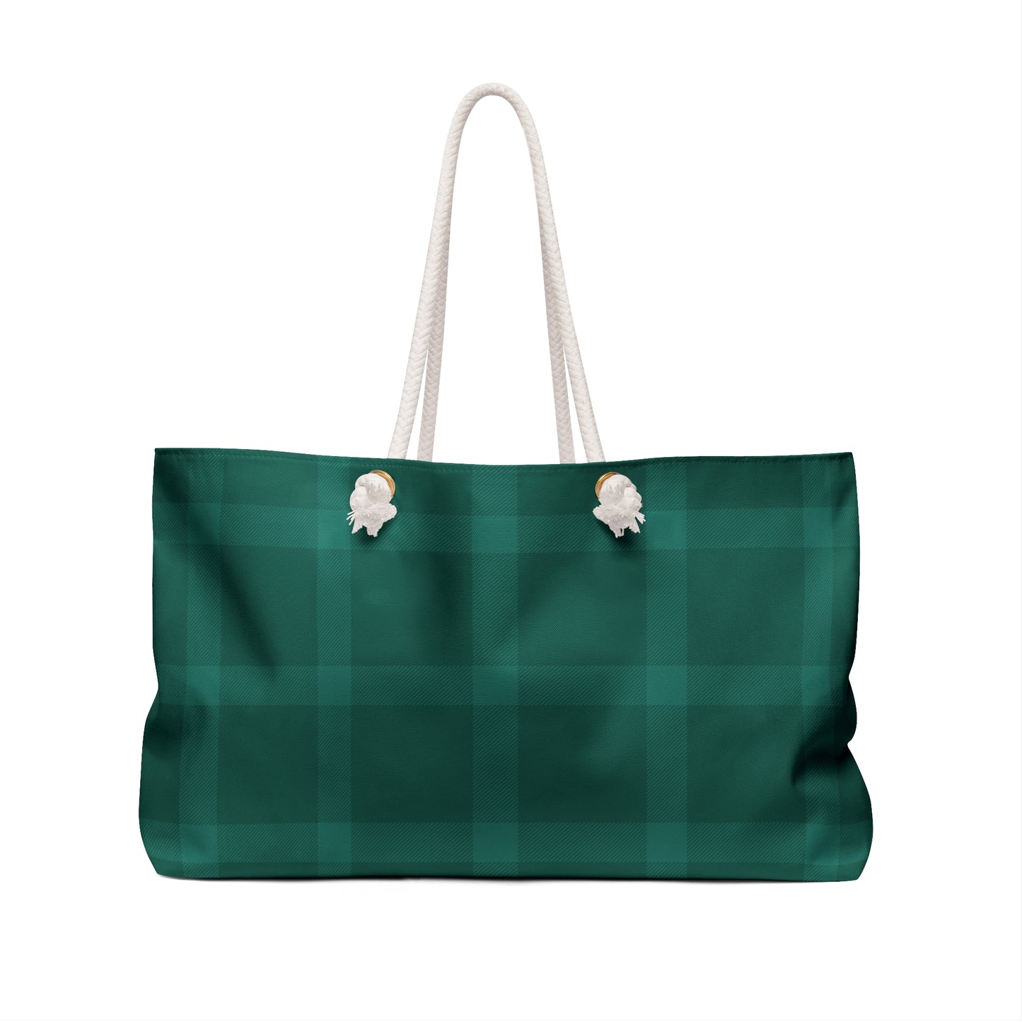 Adios Green Plaid Weekender Bag Tote, Traveler Gift