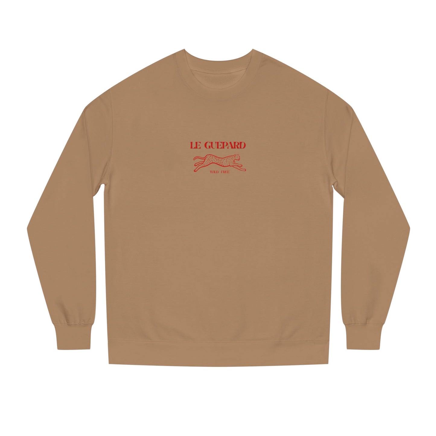 Classic Pink CHEETAH Crew Neck Sweatshirt - Le Guepard