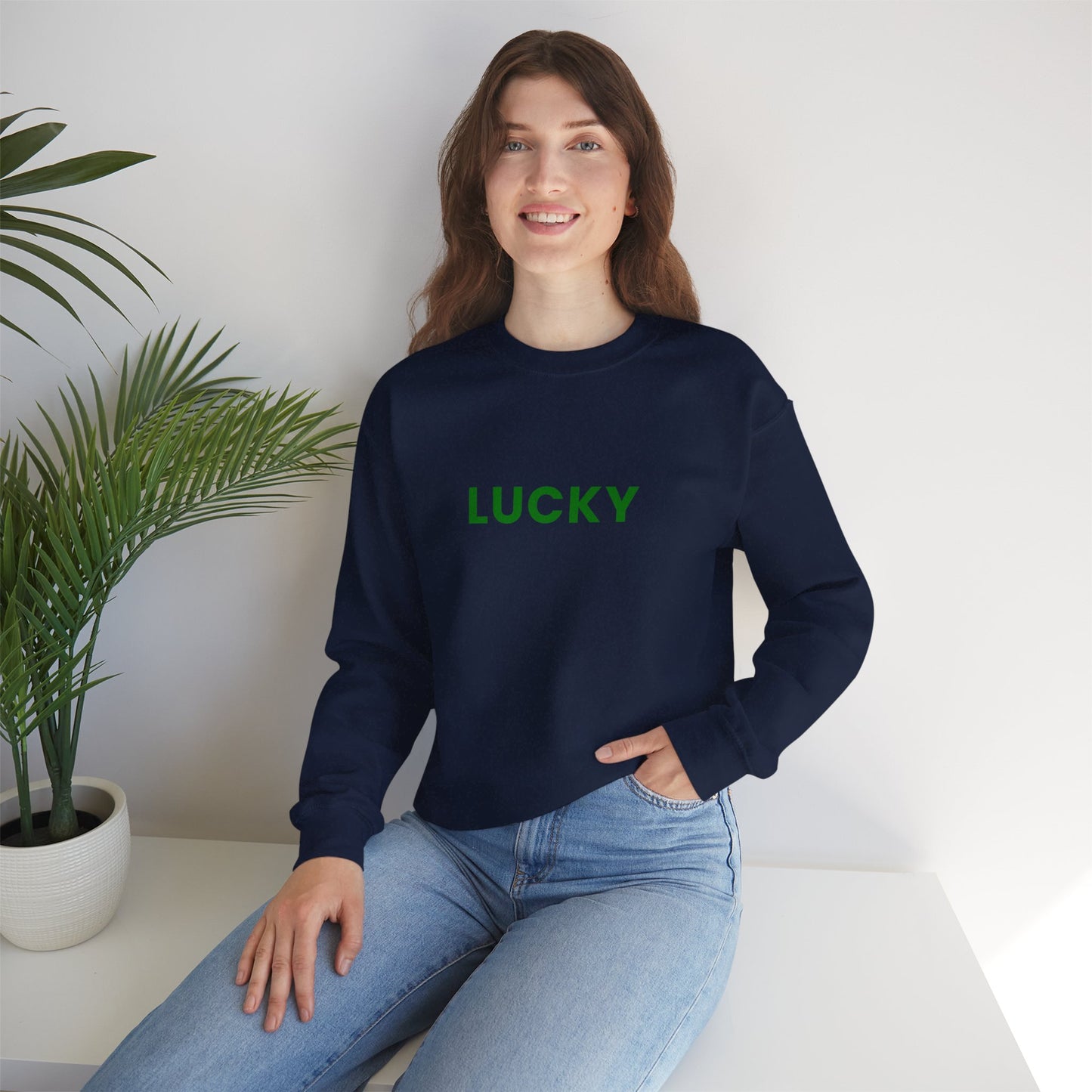 LUCKY Charm Women's Crewneck Sweatshirt, St Patrick's Day