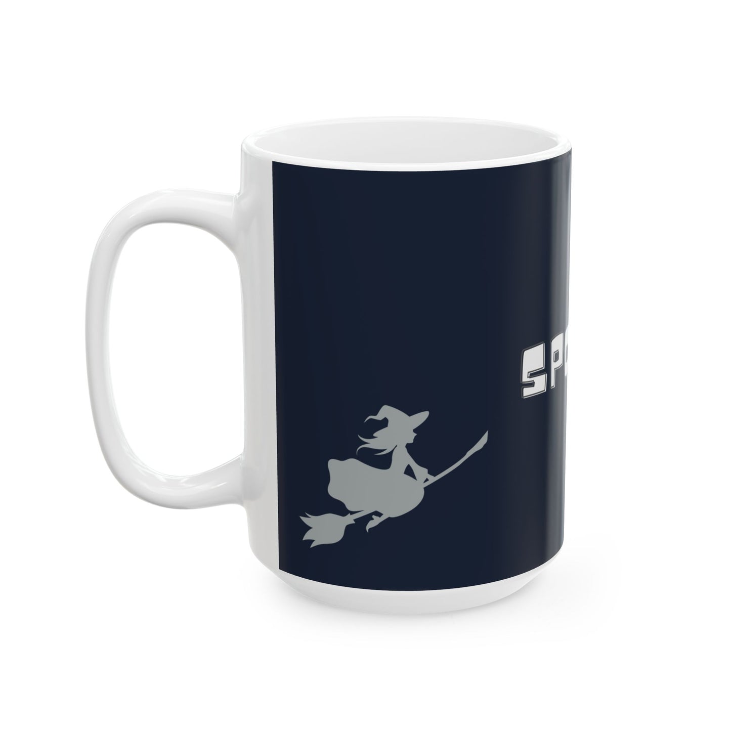 Halloween SPOOKY Ceramic Mug | Dark Grey