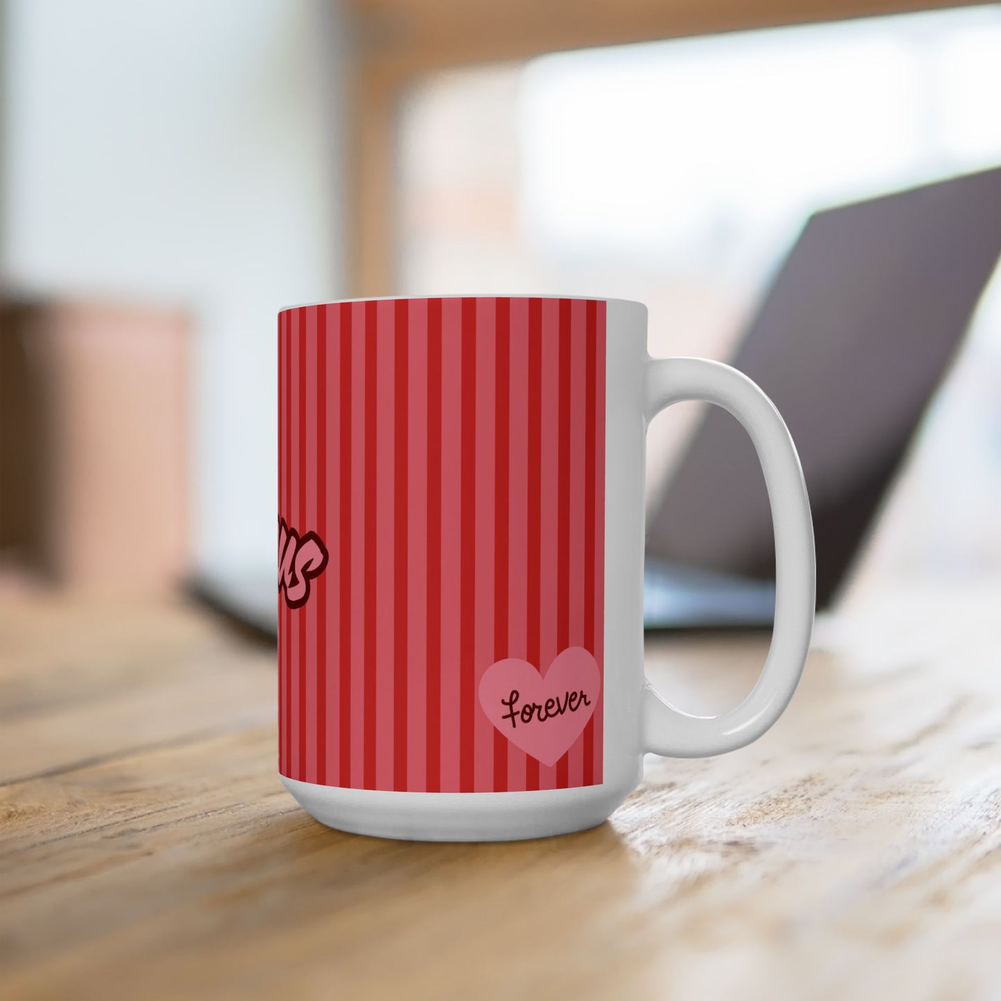 Coffee Mug BISOUS Kisses, Mug for Lovers