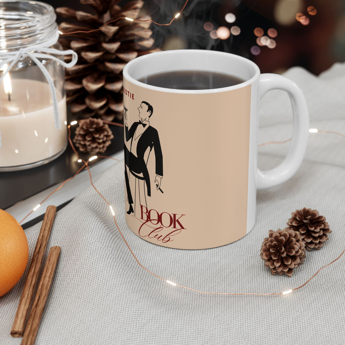 Agatha Christie Book Club Ceramic Mug, Bookish Gift