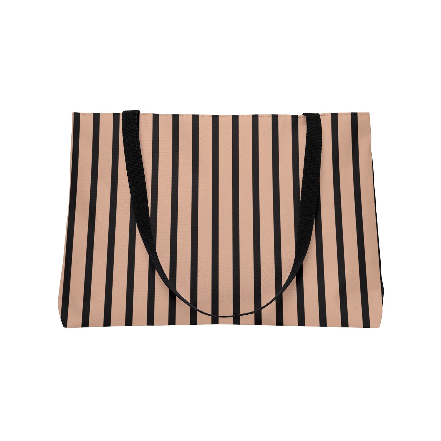 Parisian Weekender Tote Bag, BLACK and TAN