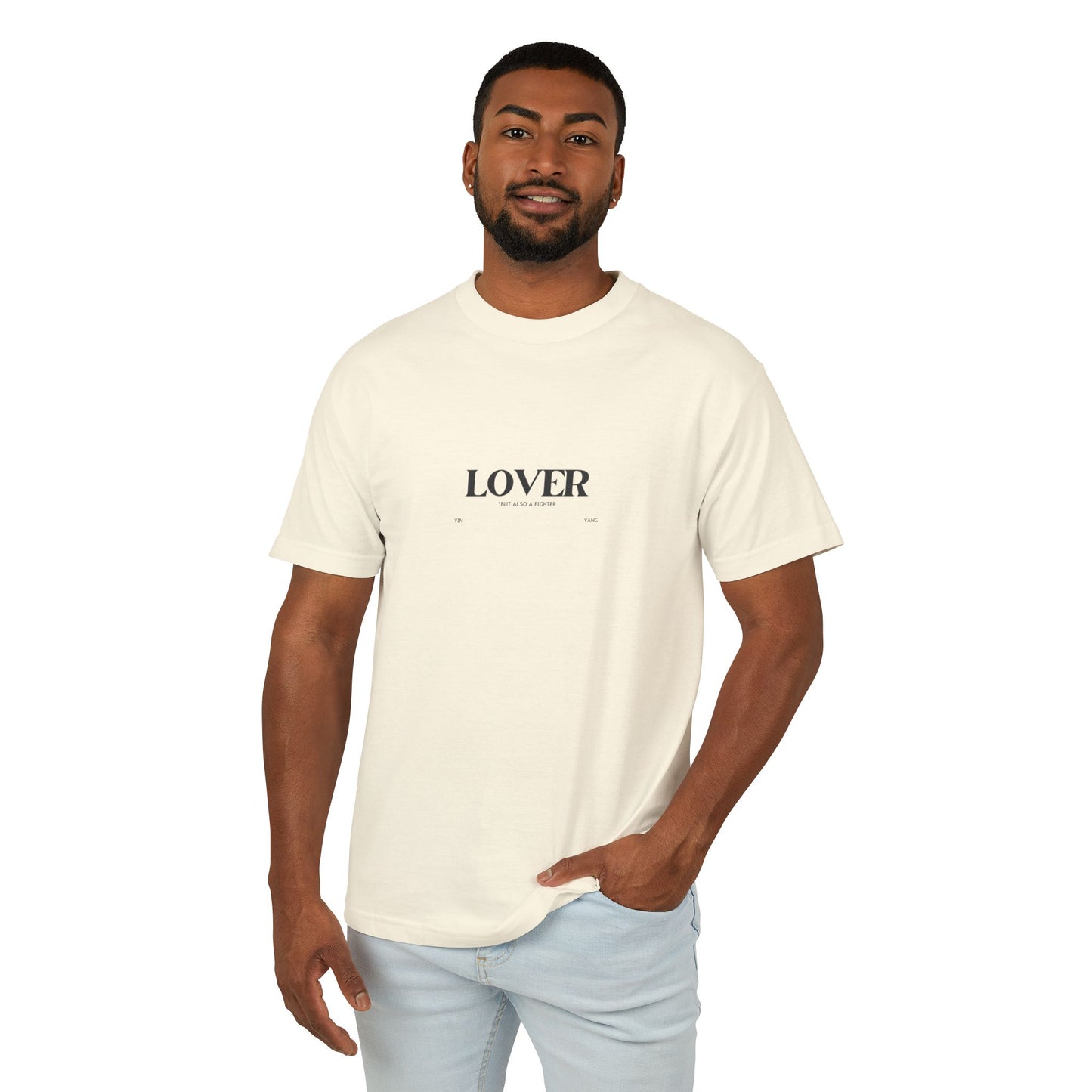 Yin/Yang Lover-Fighter Tee, Vintage Colors