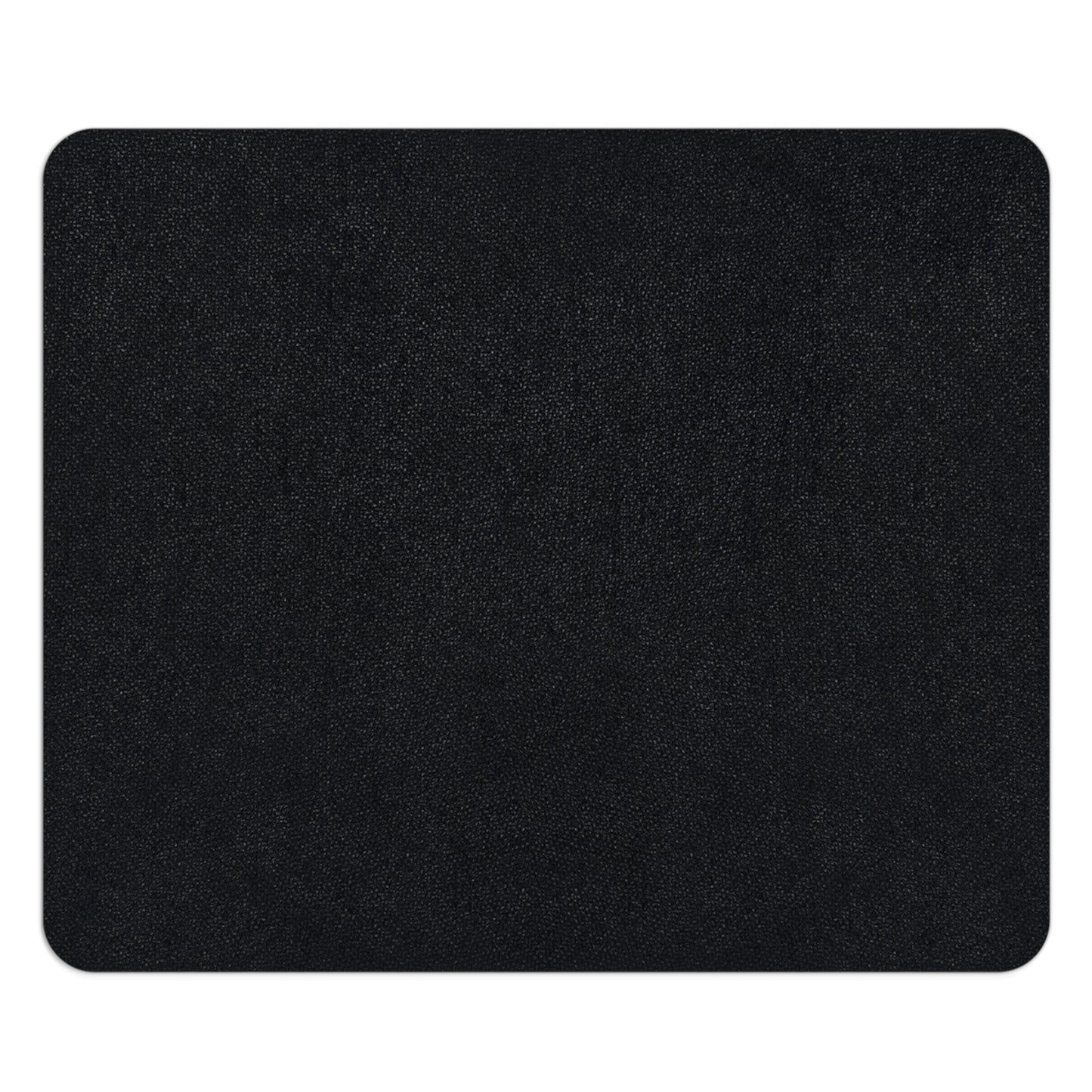Black mouse pad on a white background