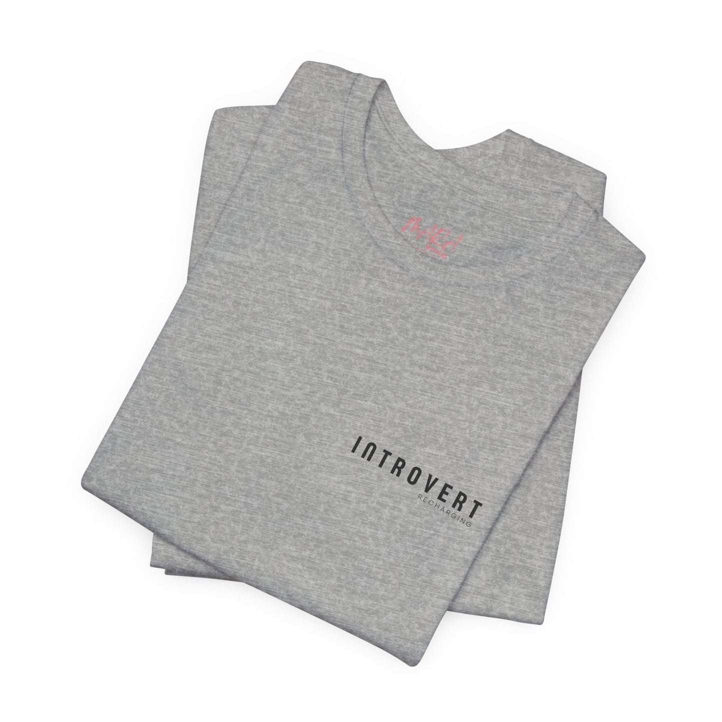 Introvert Recharging Tee, Athletic Grey