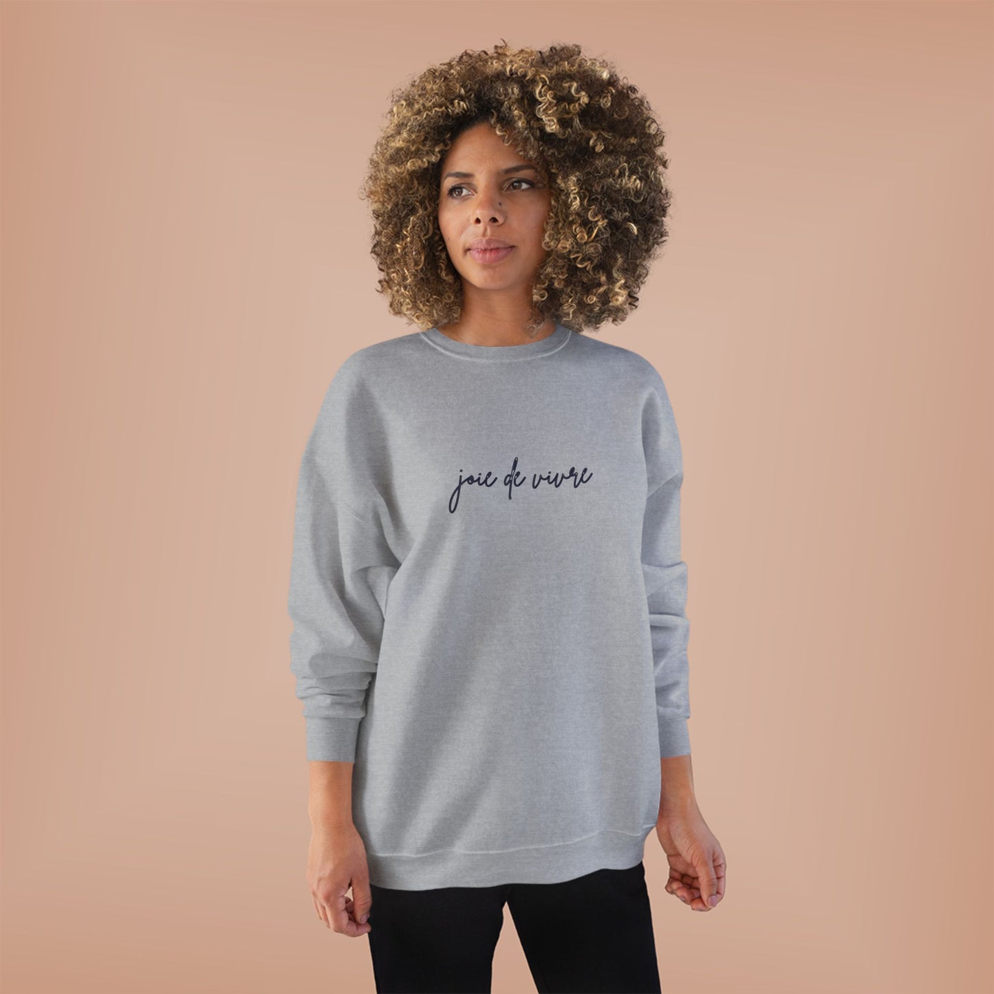 Elegant Joie de Vivre Sweatshirt, French Style Jumper