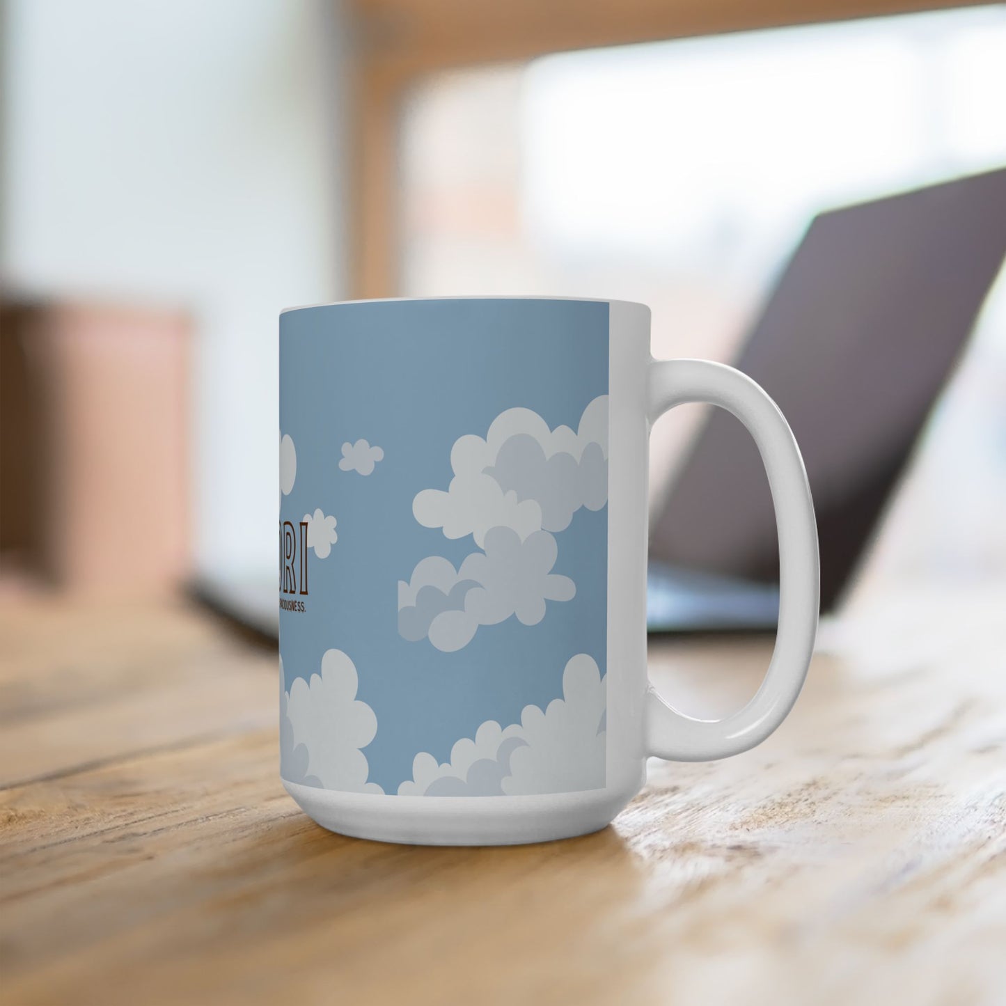 Japanese Philosophy YUTORI Ceramic Mug, Zen-inspired