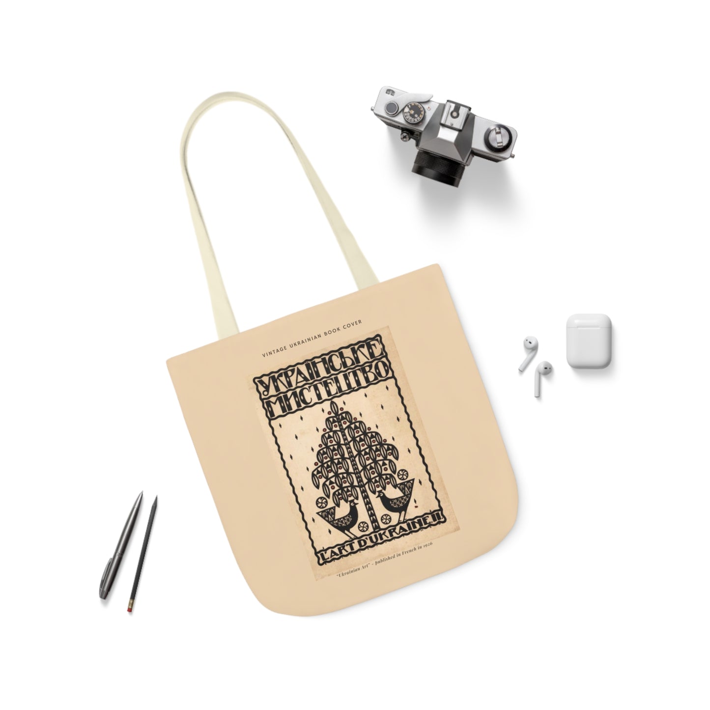 Ukrainian Vintage Graphic Tote Bag